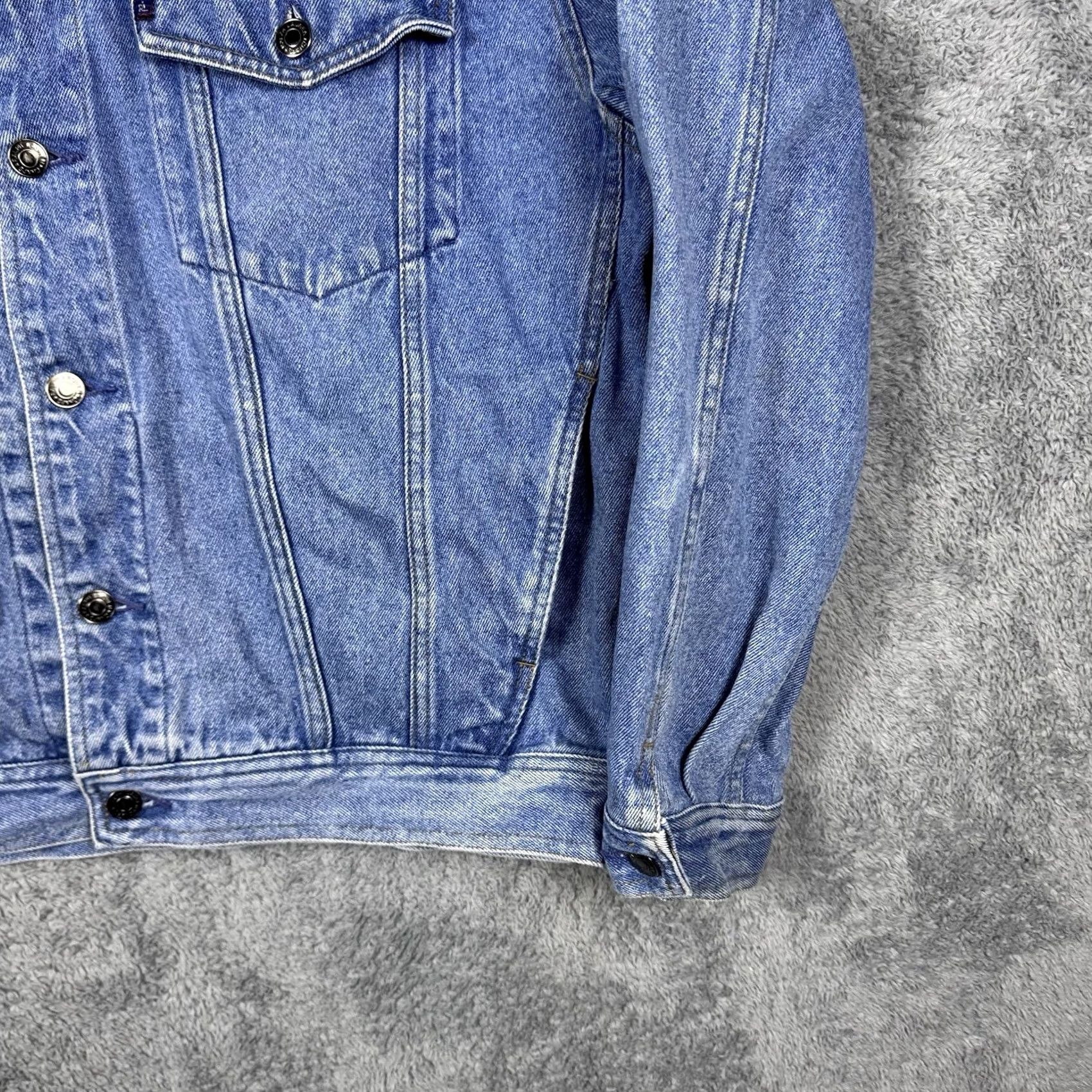 Polo Ralph Lauren VINTAGE Chaps Ralph Lauren Denim Jacket Mens M Polo 90s RL Jean Fade Trucker Grunge Y2K Size US M / EU 48-50 / 2 - 3 Thumbnail