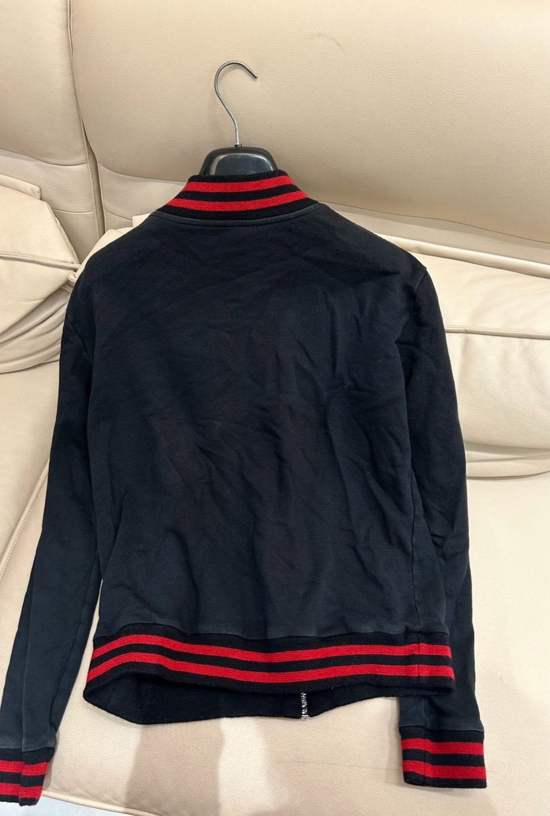 Saint Laurent Paris Saint Laurent SLP 2017FW Badge Red & Black Spliced Jacket Size US M / EU 48-50 / 2 - 2 Thumbnail