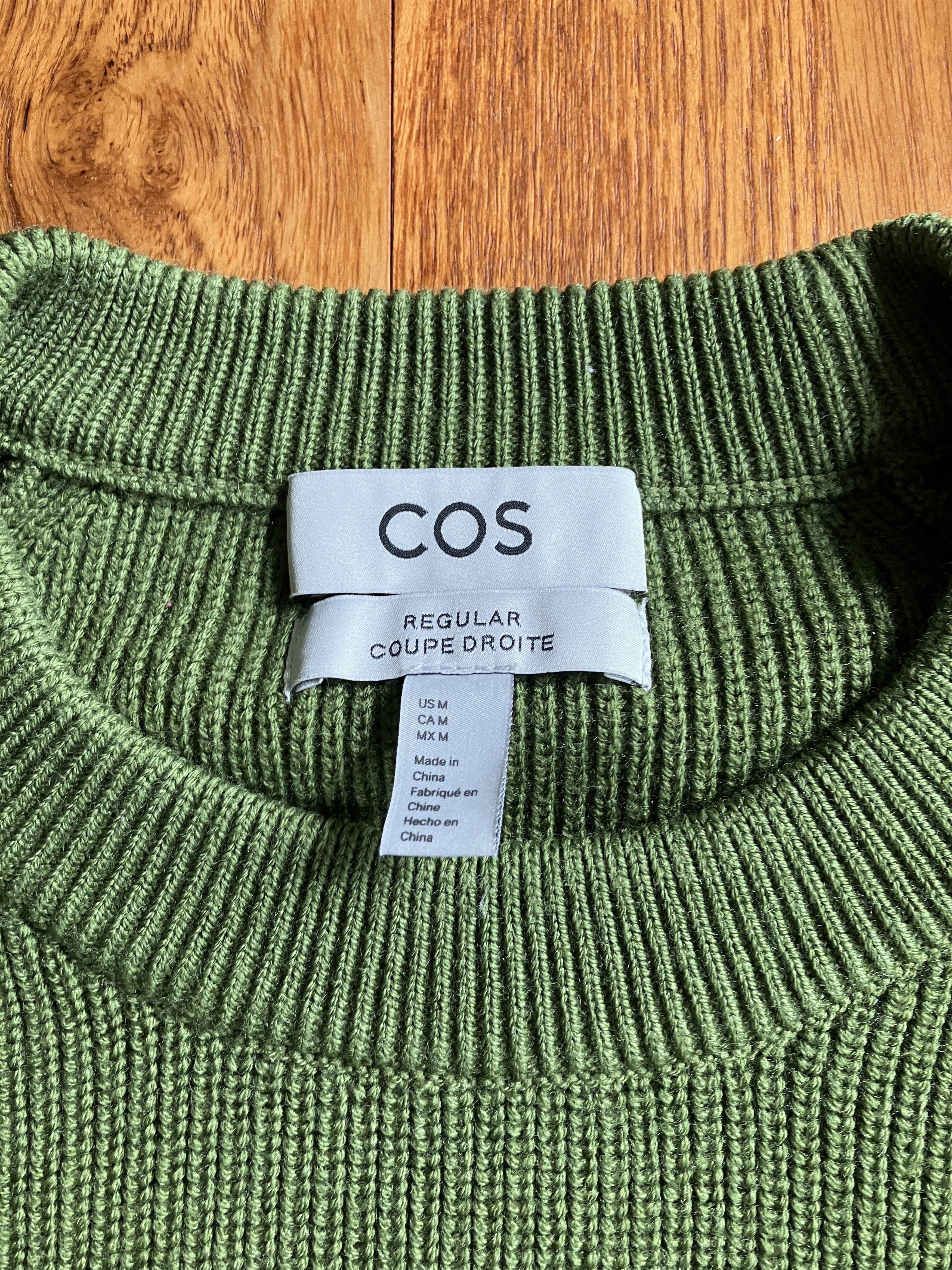 Cos Green Crew Neck Wool Sweater Size US M / EU 48-50 / 2 - 10 Thumbnail