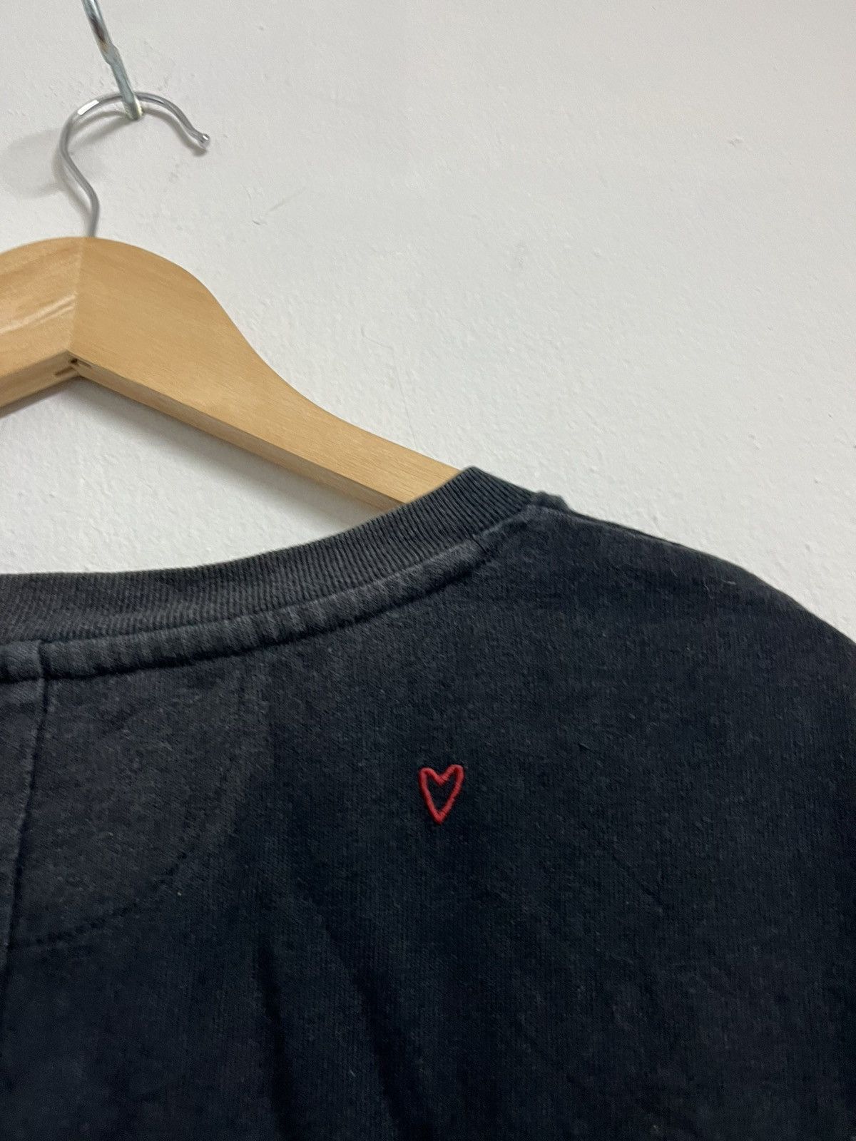 HOLLYWOOD RANCH MARKET 💥Sunfaded Heart Market 3quarters Sleeves Blank Pocketed Tee Size US XL / EU 56 / 4 - 10 Thumbnail