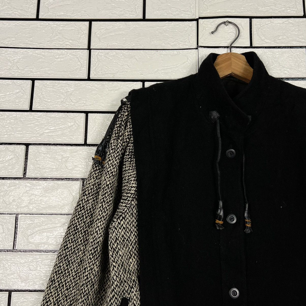 Donna Morgan Vintage 90's DONNA M. Wool Blend Classic Jacket #4163-C190 Size M / US 6-8 / IT 42-44 - 3 Thumbnail