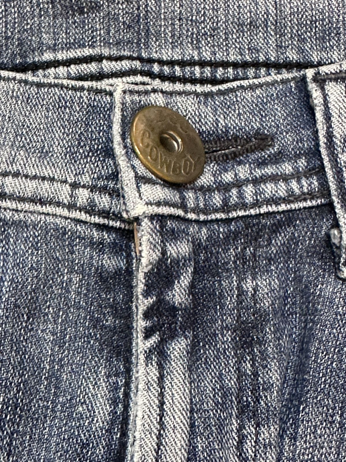 Lee Vintage Lee Cowboys Buckle Back Faded Denim Size US 30 / EU 46 - 10 Thumbnail