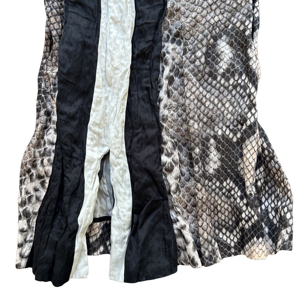 Prada Vintage Prada Snakeskin Print Wrinkled Dress Spring 2009 Size XS / US 0-2 / IT 36-38 - 4 Thumbnail