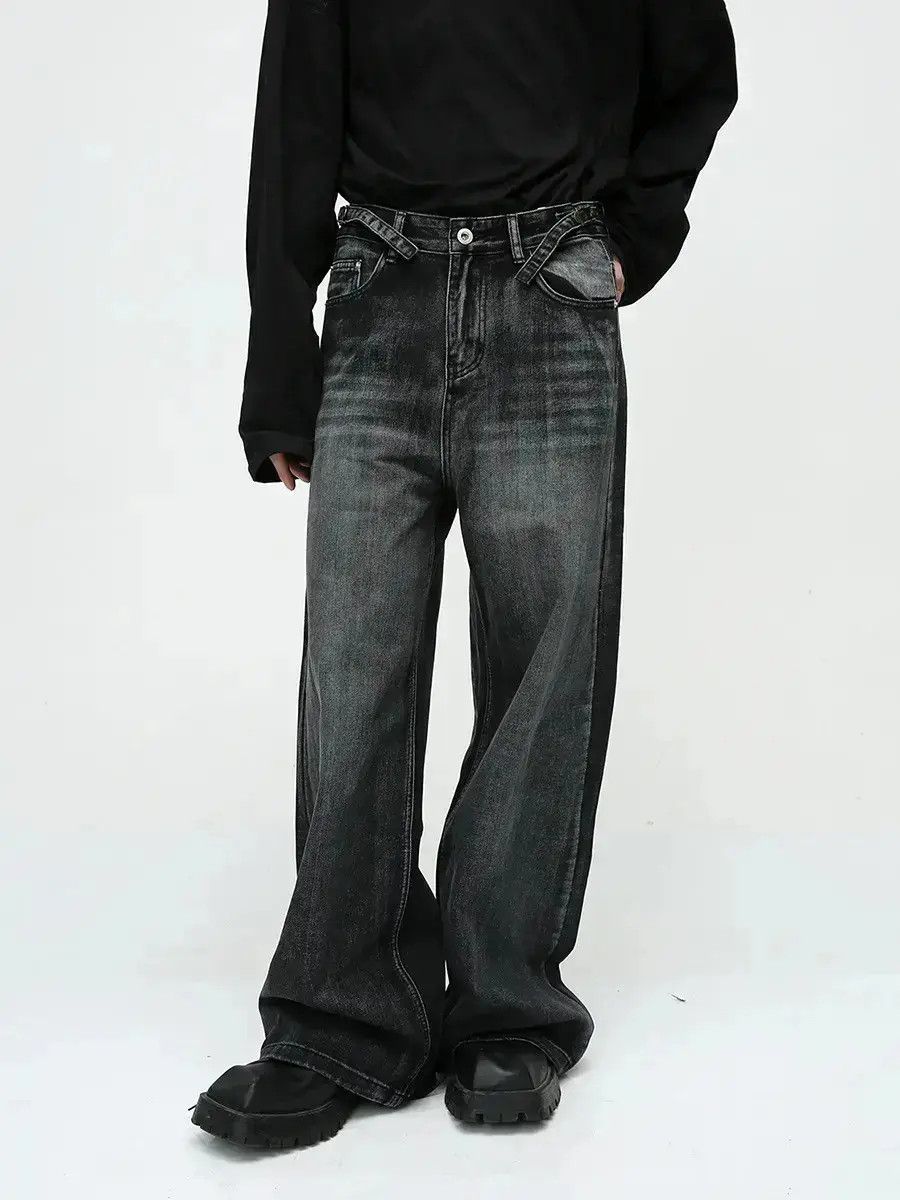 Japanese Brand Retro straight high street loose jeans Size US 32 / EU 48 - 1 Thumbnail