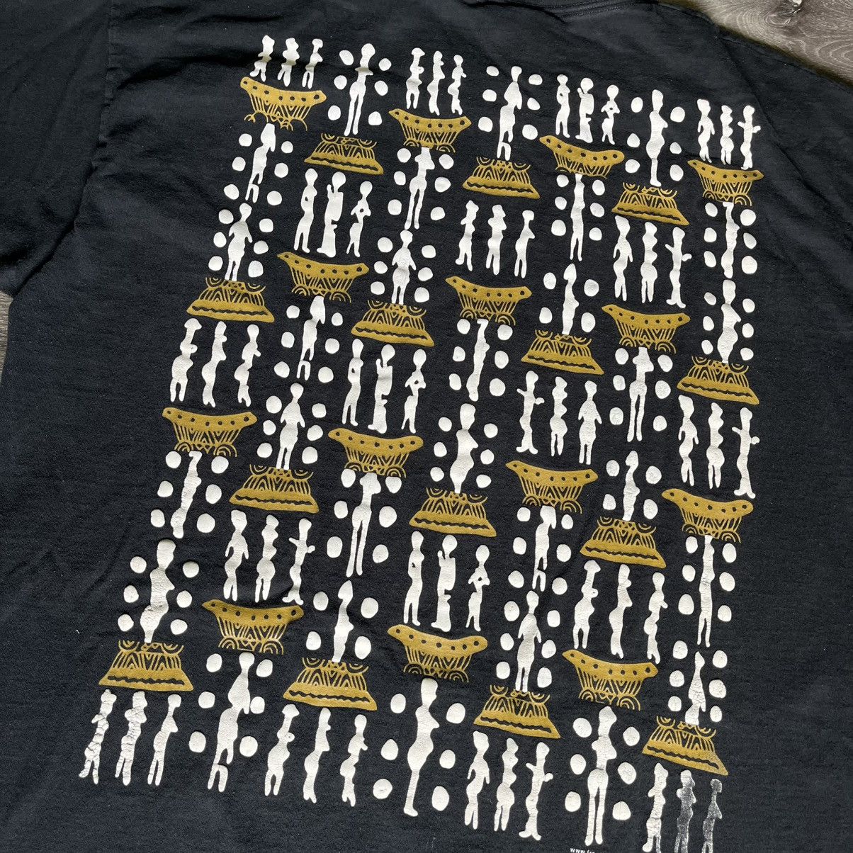 Rap Tees × Vintage Vintage 1990s Frontline Gear African Woman Black History Tee Size US XXL / EU 58 / 5 - 6 Thumbnail