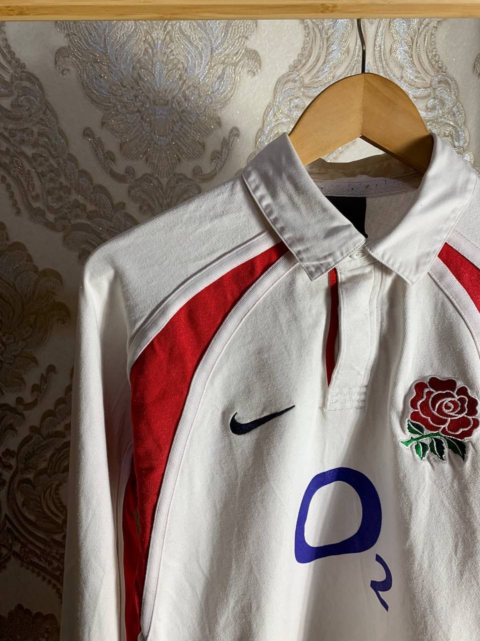 Nike VINTAGE NIKE ENGLAND RETRO RUGBY JERSEY VERY RARE Y2K 90s Size US S / EU 44-46 / 1 - 3 Thumbnail