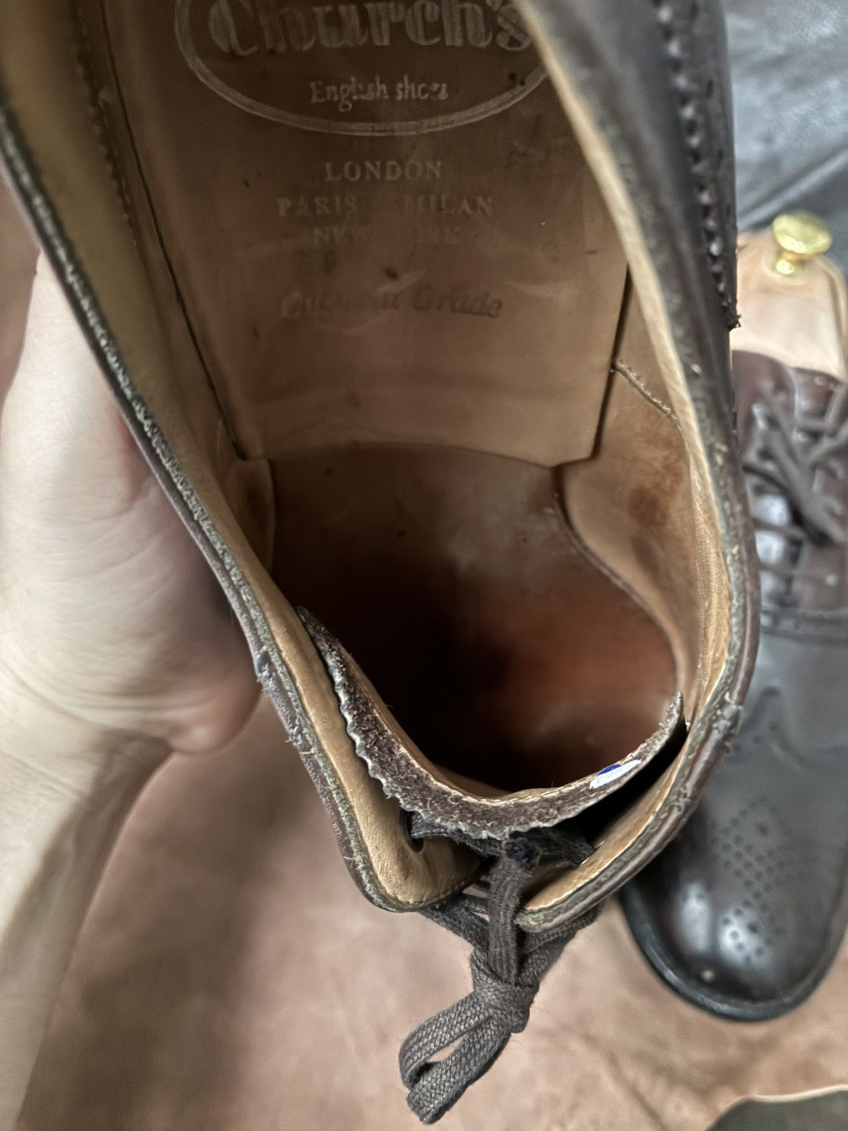 Church's Church’s dark brown full brogue oxford formal shoes Size US 10 / EU 43 - 10 Thumbnail