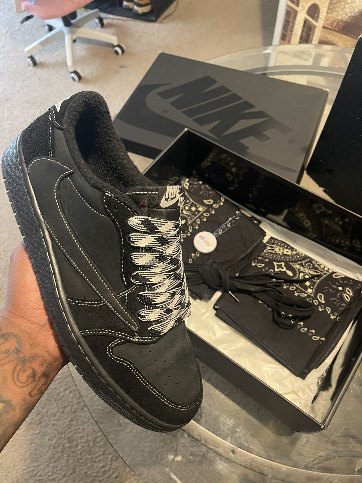 Jordan Brand Jordan 1s travis Scott phantoms Size US 13 / EU 46 - 2 Thumbnail