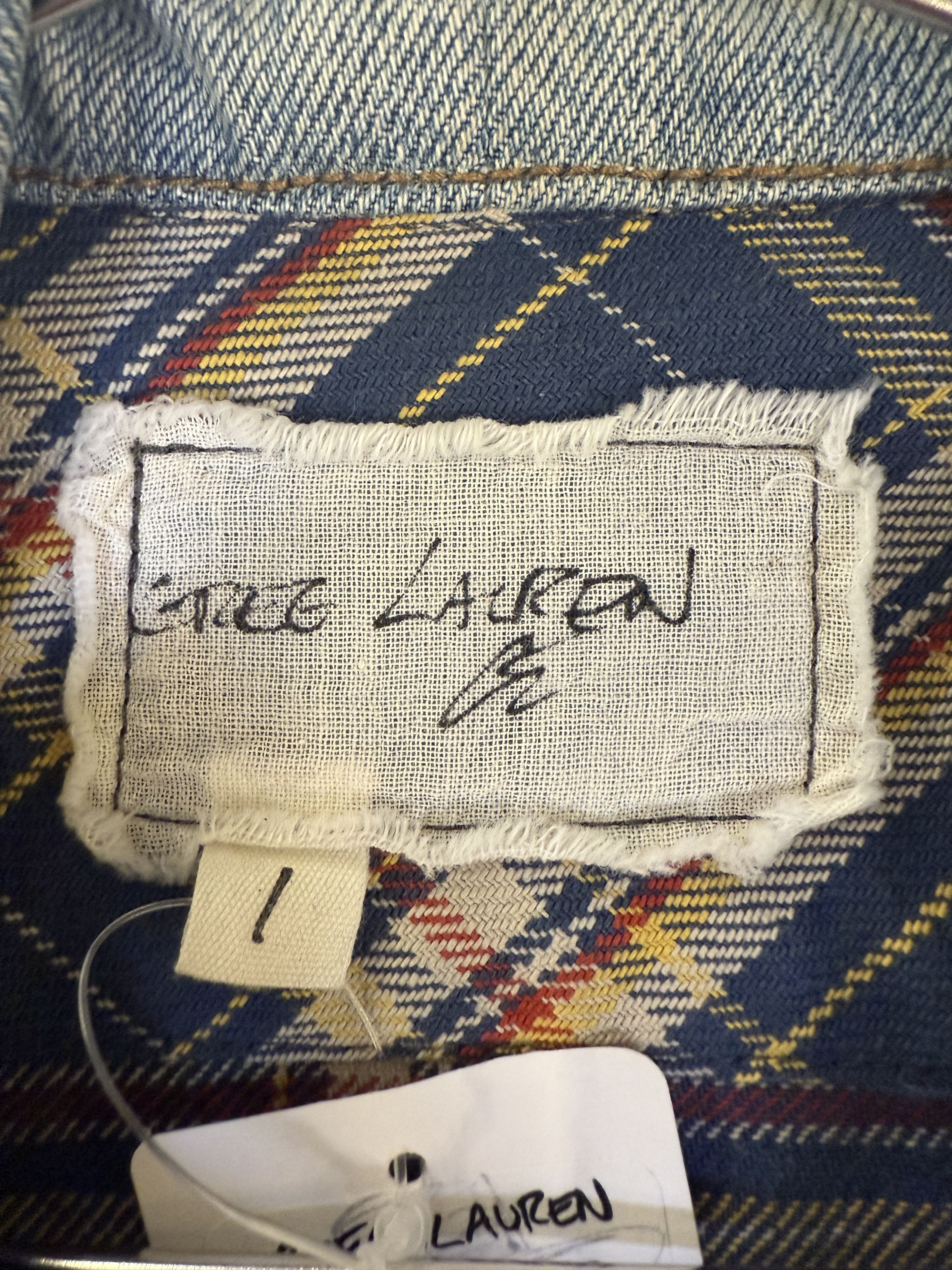 Greg Lauren $1.2k Greg Lauren Navy Plaid Trucker Front Boxy Jacket Size US S / EU 44-46 / 1 - 3 Thumbnail