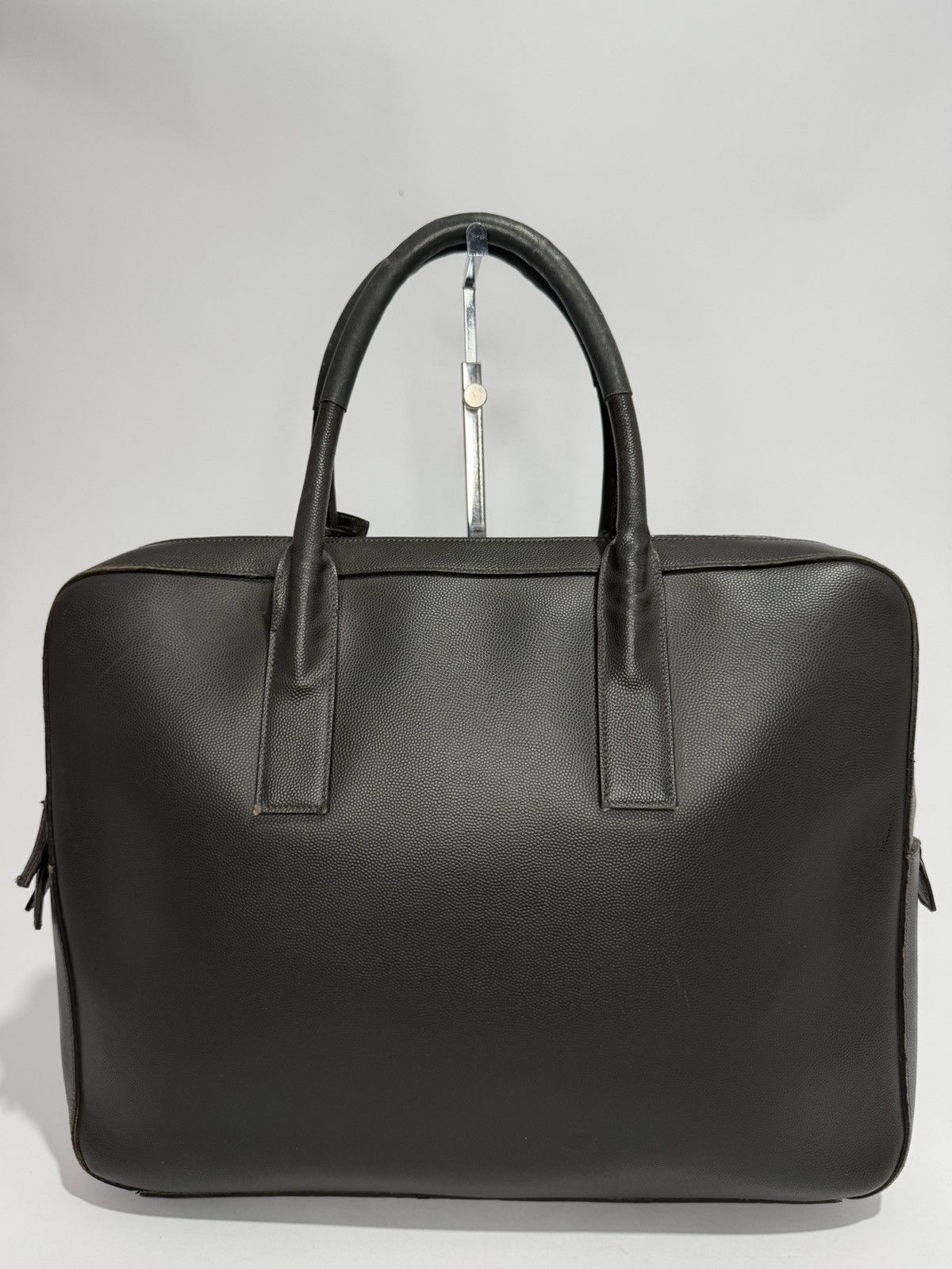 Saint Laurent Paris SAINT LAURENT Gray Leather Museum Briefcase Size ONE SIZE - 5 Thumbnail