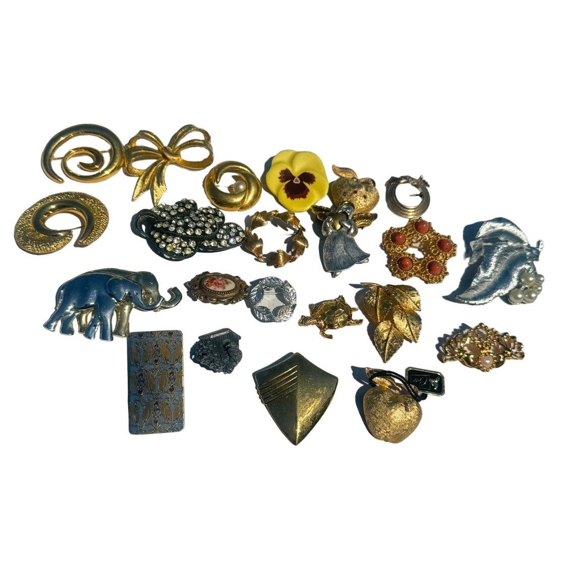 22 Signed Brooch Pins- Vintage
