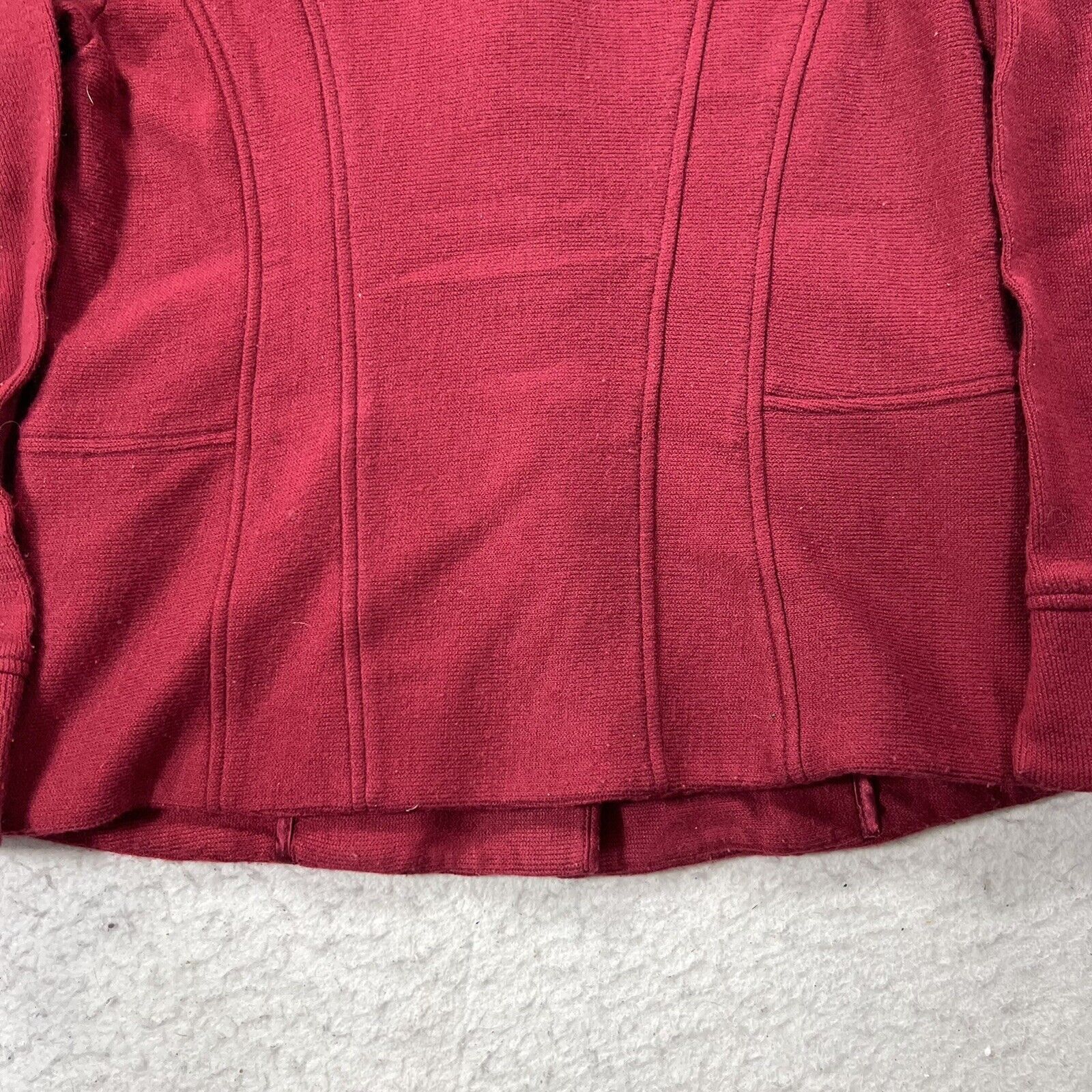 Coldwater Creek Coldwater Creek Knit Jacket Button Front Burgundy Acrylic Size M / US 6-8 / IT 42-44 - 12 Thumbnail
