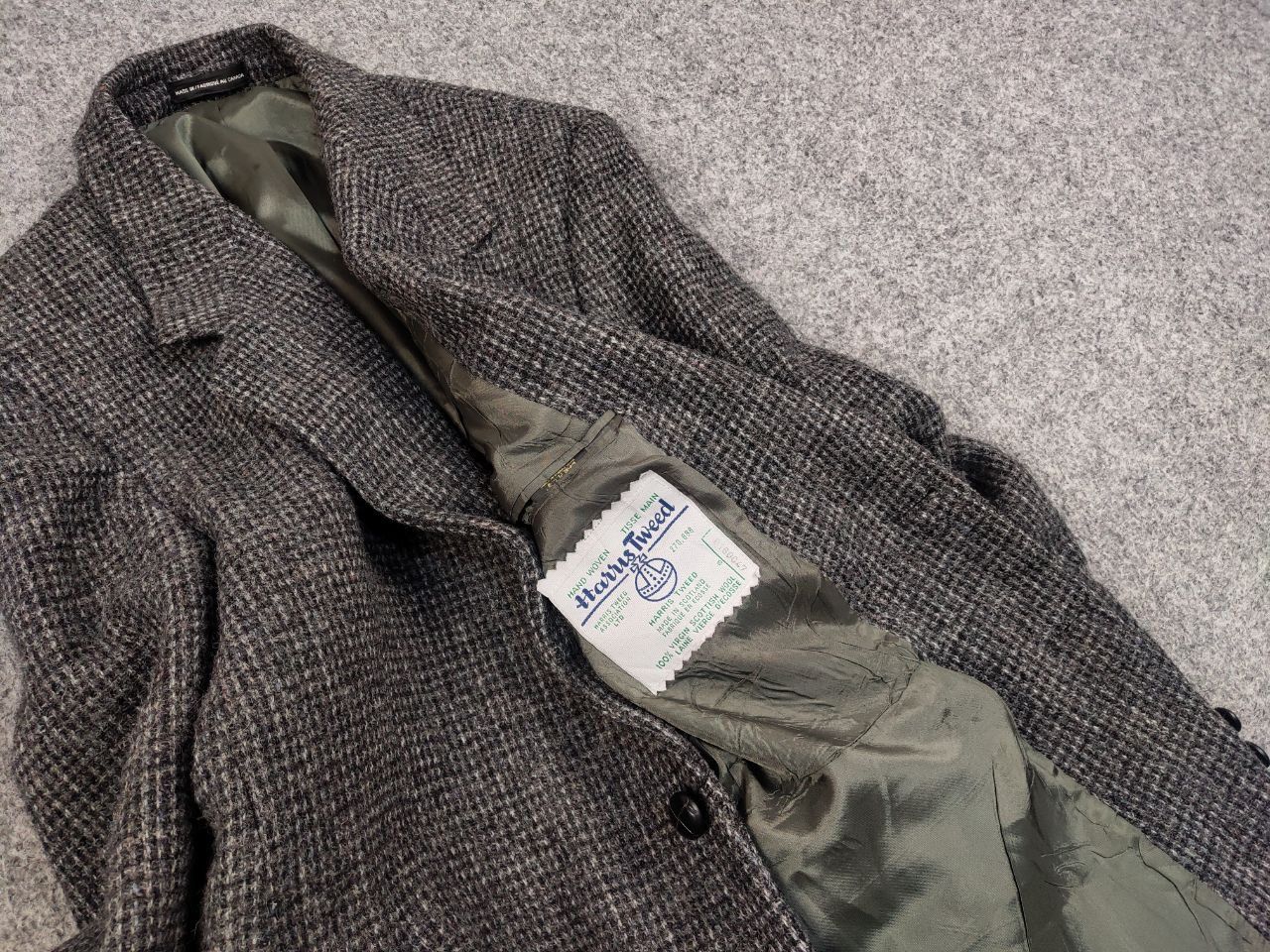 Designer × Harris Tweed × Vintage Vintage 90's Harris Tweed Court short Wool Blazer Jacket Size US S / EU 44-46 / 1 - 7 Thumbnail