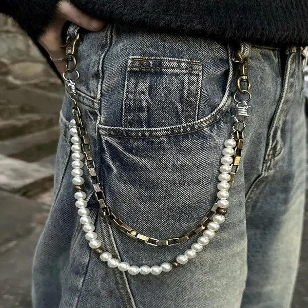 Other Double Layer Pearl & Gold Wallet Chain Size ONE SIZE - 2 Thumbnail