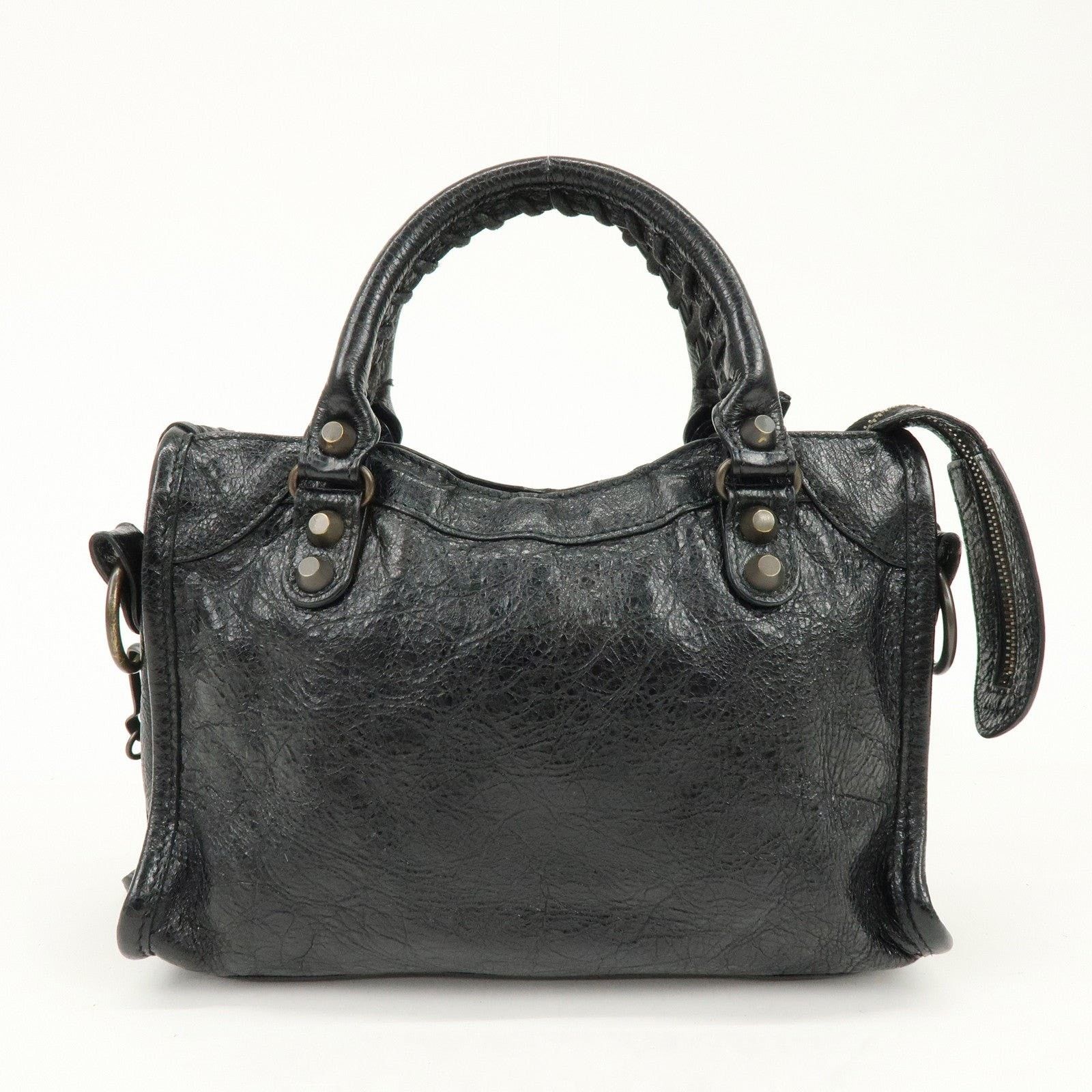 Balenciaga Balenciaga Mini City Lambskin Shoulder Bag Black Size ONE SIZE - 2 Thumbnail