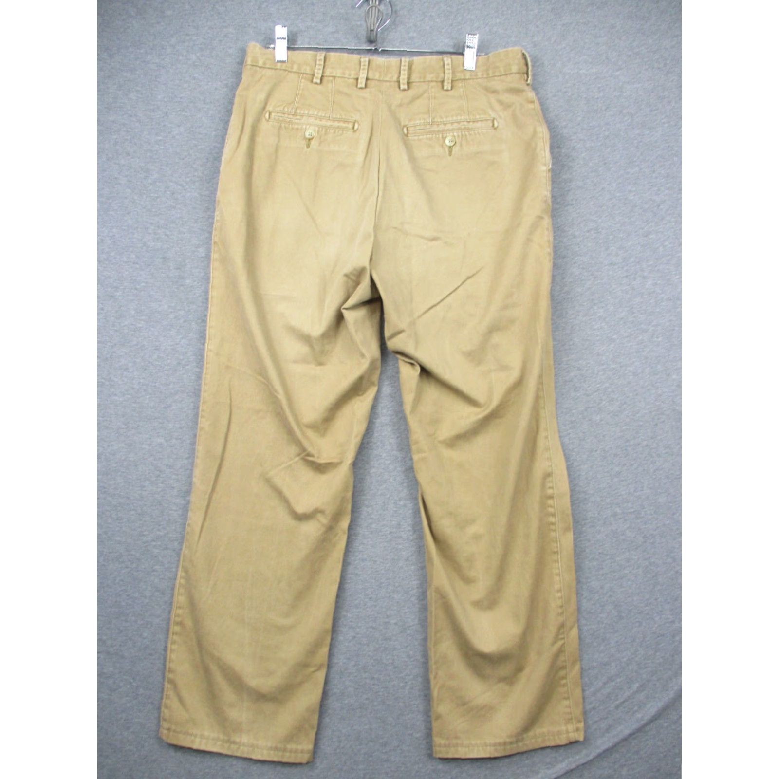 Peter Millar Peter Millar Pants Mens Raleigh Beige Cotton Chino 34 Classic Flat Front Zip Pockets Twill MCOB84 Size US 34 / EU 50 - 2 Thumbnail