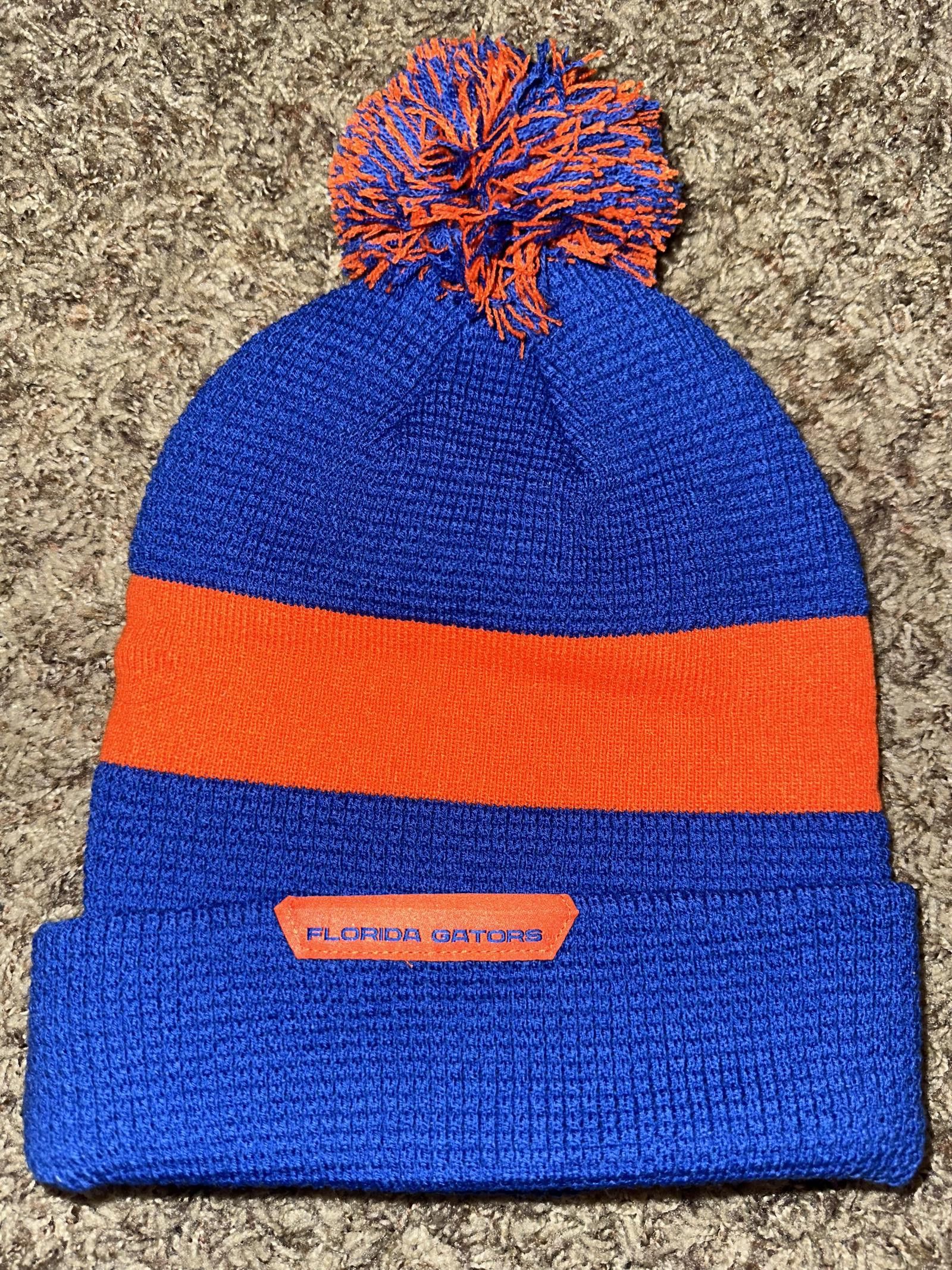 Nike Jordan Sideline Team Florida Gators Cuffed Knit Hat with Pom Size ONE SIZE - 5 Thumbnail
