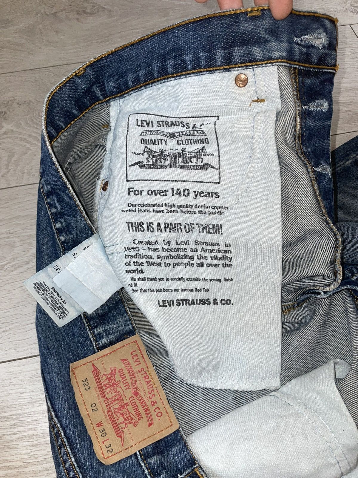 Levi's × Levi's Vintage Clothing Jeans Levis 523 30x32 Streetwear Vintage Size US 30 / EU 46 - 7 Thumbnail