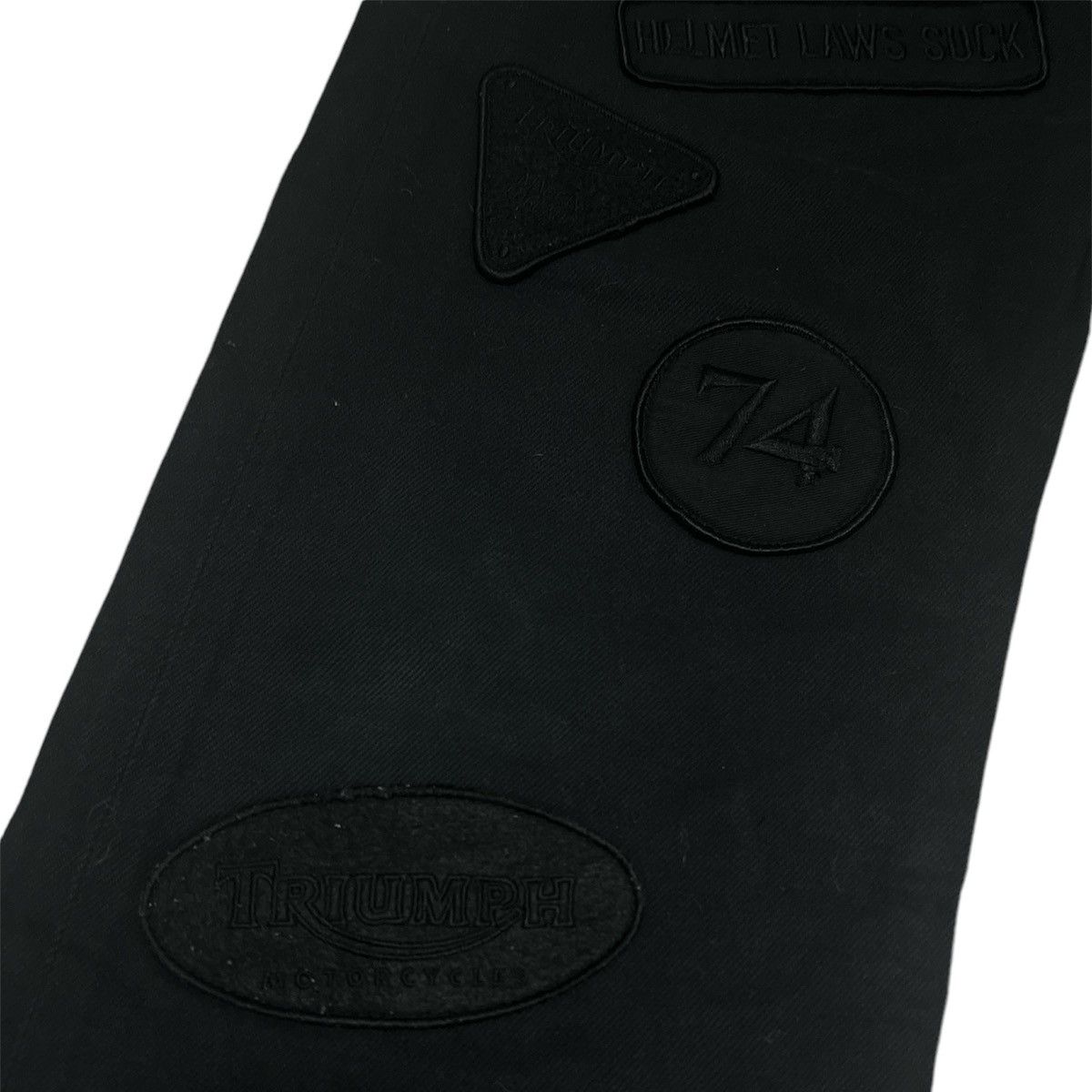 Comme des Garcons × Junya Watanabe SS02 Junya Watanabe biker patch black denim Size US 33 - 9 Thumbnail