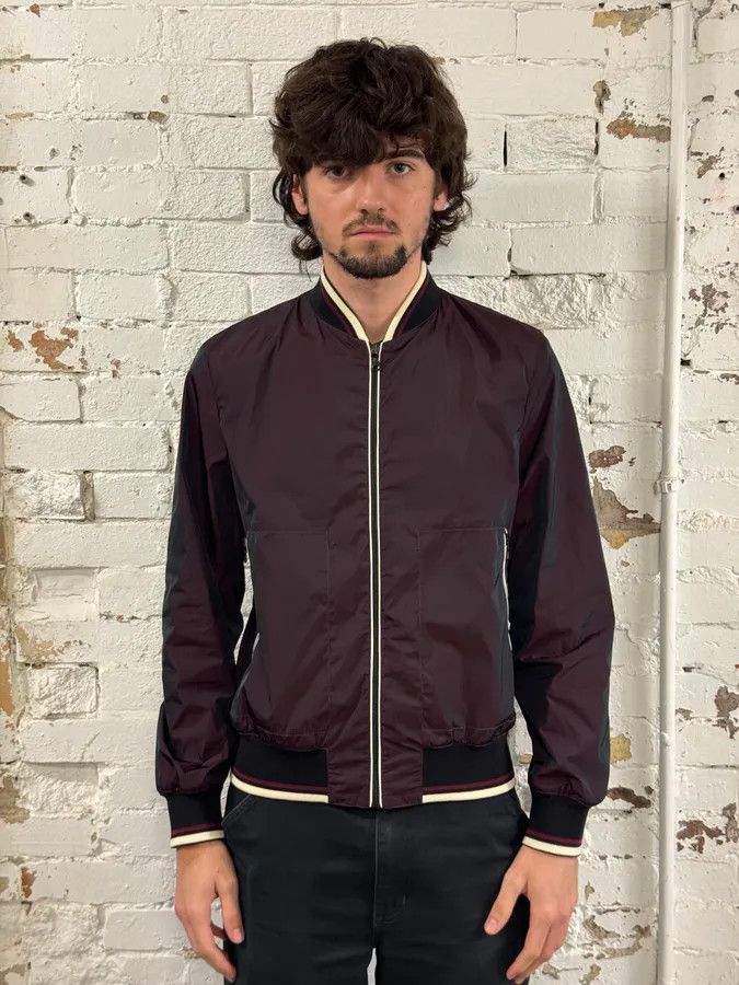 Prada 2010s Prada Bordeaux Nylon Bomber Jacket Size US S / EU 44-46 / 1 - 2 Thumbnail