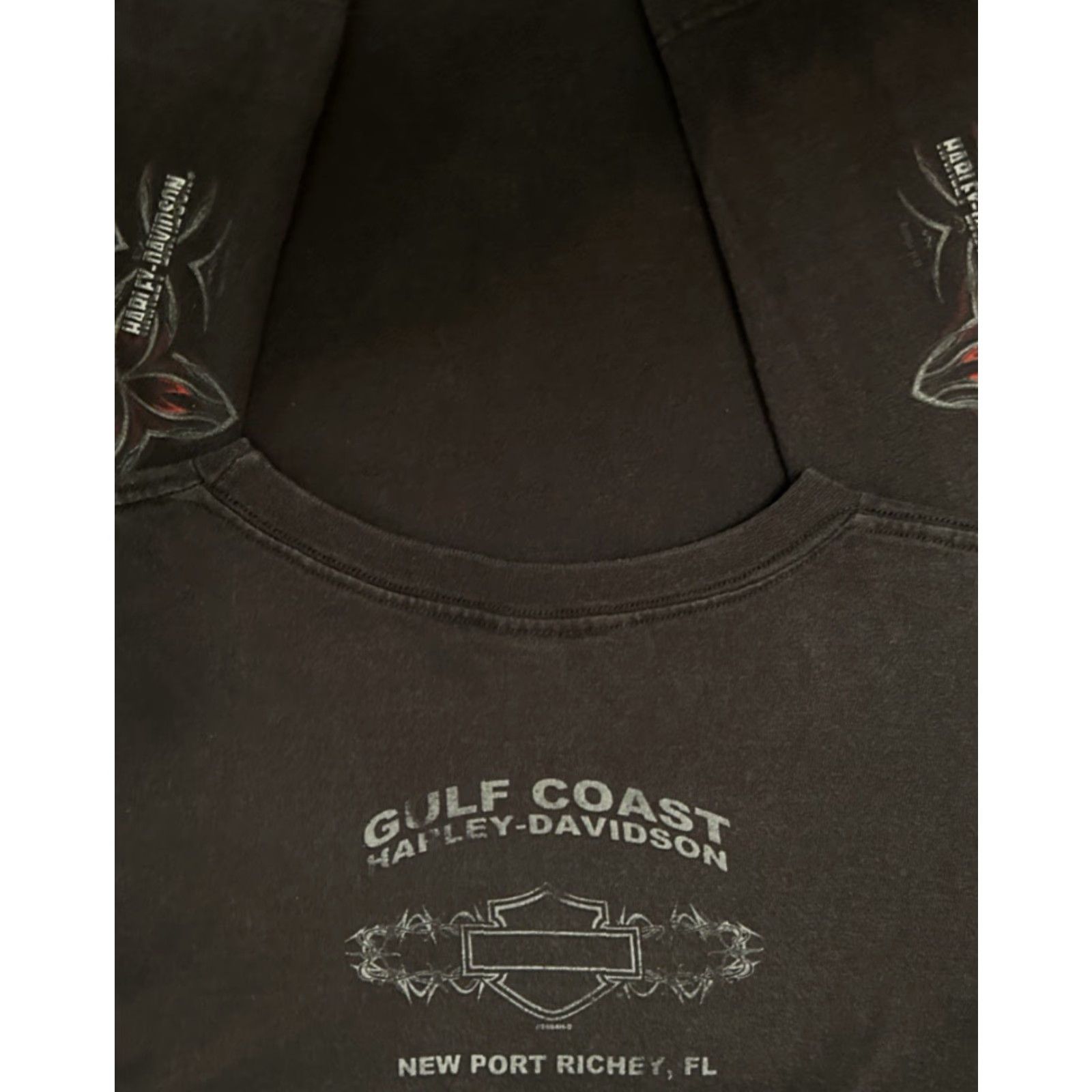 Harley Davidson VINTAGE Harley-Davidson Long Sleeve Shirt Biker Logo 90s Y2K Hit Sleeve Size L Mens Black Size US L / EU 52-54 / 3 - 2 Thumbnail