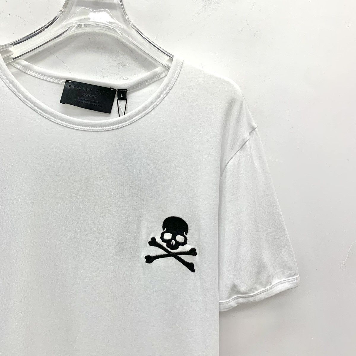 Philipp Plein Philipp Plein Skull Embroidered Short Sleeve T-Shirt K26WX Size US L / EU 52-54 / 3 - 3 Thumbnail