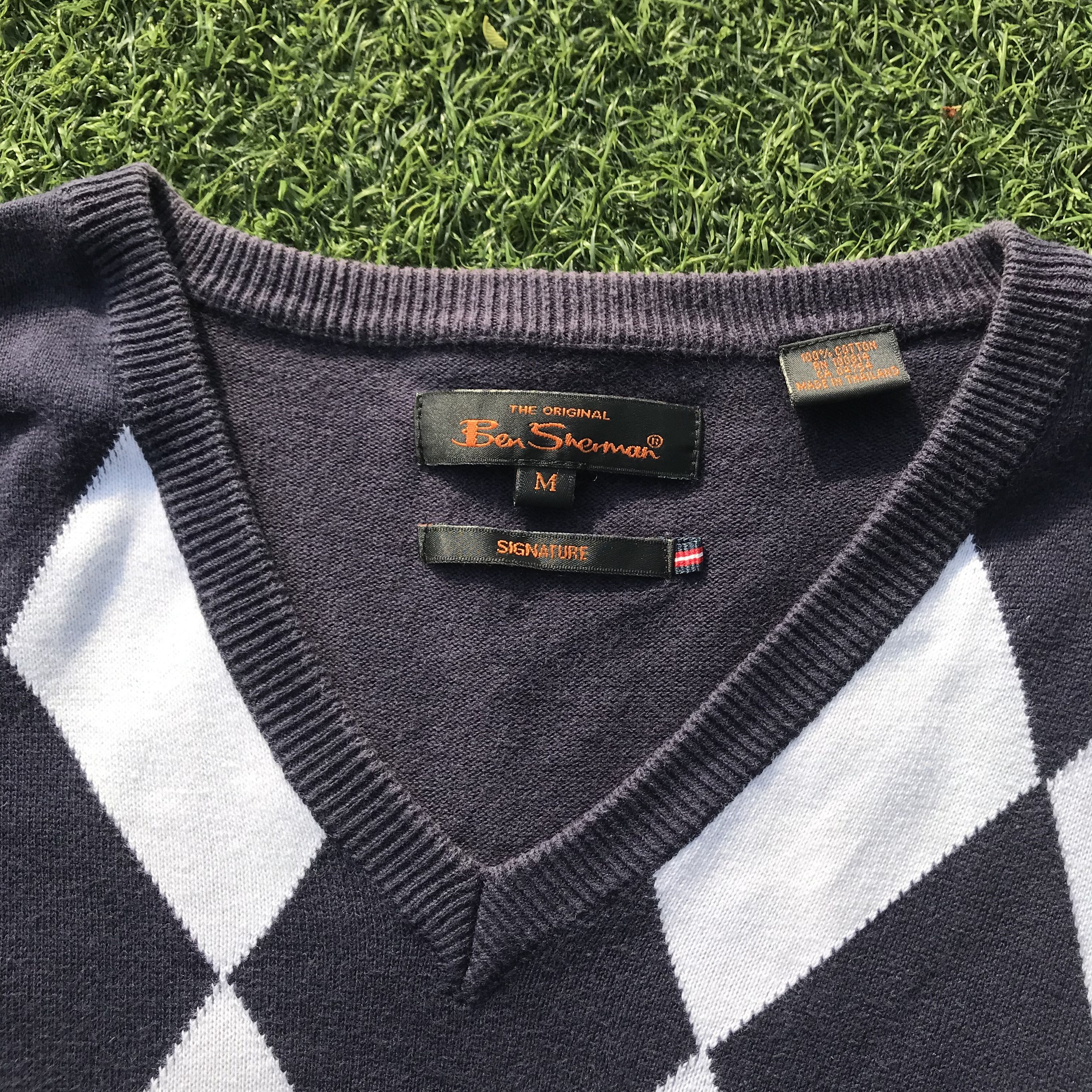 Ben Sherman Ben Sherman Classic Retro Mod Diamond Checker argyle sweater Size US M / EU 48-50 / 2 - 9 Thumbnail
