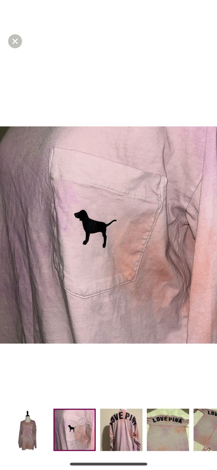 Pink Pink Victoria’s Secret medium tie dye long sleeved tee Size M / US 6-8 / IT 42-44 - 2 Thumbnail