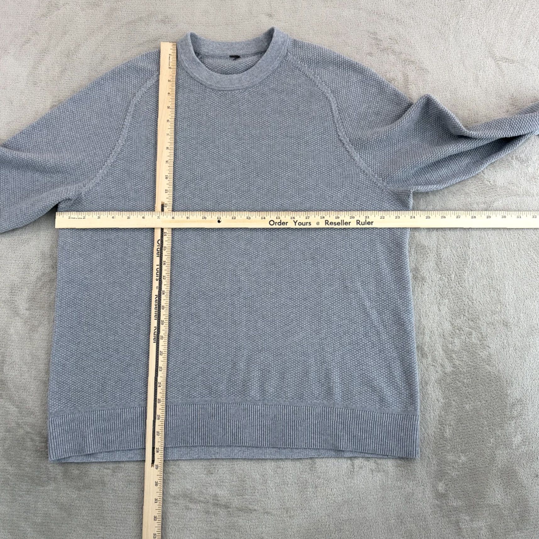 Lululemon Lululemon Sweater Shirt Men 2XL Crew Neck Blue Textured Knit Long Sleeve NWOT Size US XXL / EU 58 / 5 - 5 Thumbnail