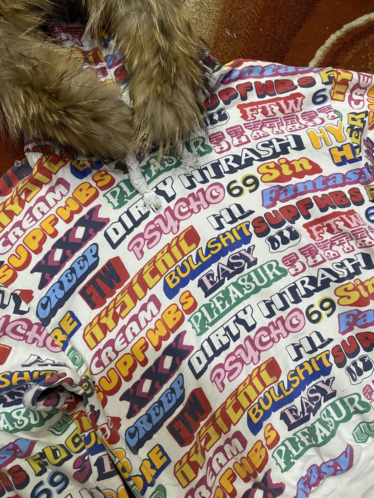 Hysteric Glamour × If Six Was Nine × Japanese Brand Y2K Pajaja All Over Print Fur Hoodie If six Was Nine Style Size US M / EU 48-50 / 2 - 3 Thumbnail