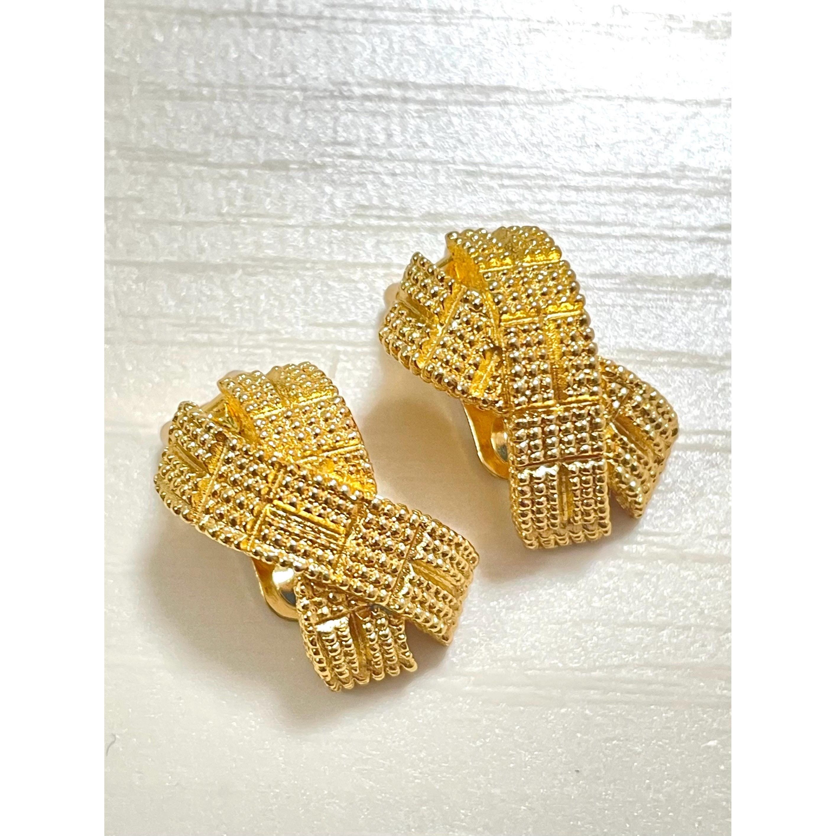 Dior MINT. Vintage Christian Dior golden cross earrings. Size ONE SIZE - 9 Thumbnail