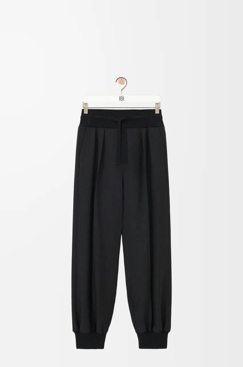 Loewe o1loc1c0525 Trousers In Wool in Black Size 26" / US 2 / IT 38 - 1 Thumbnail