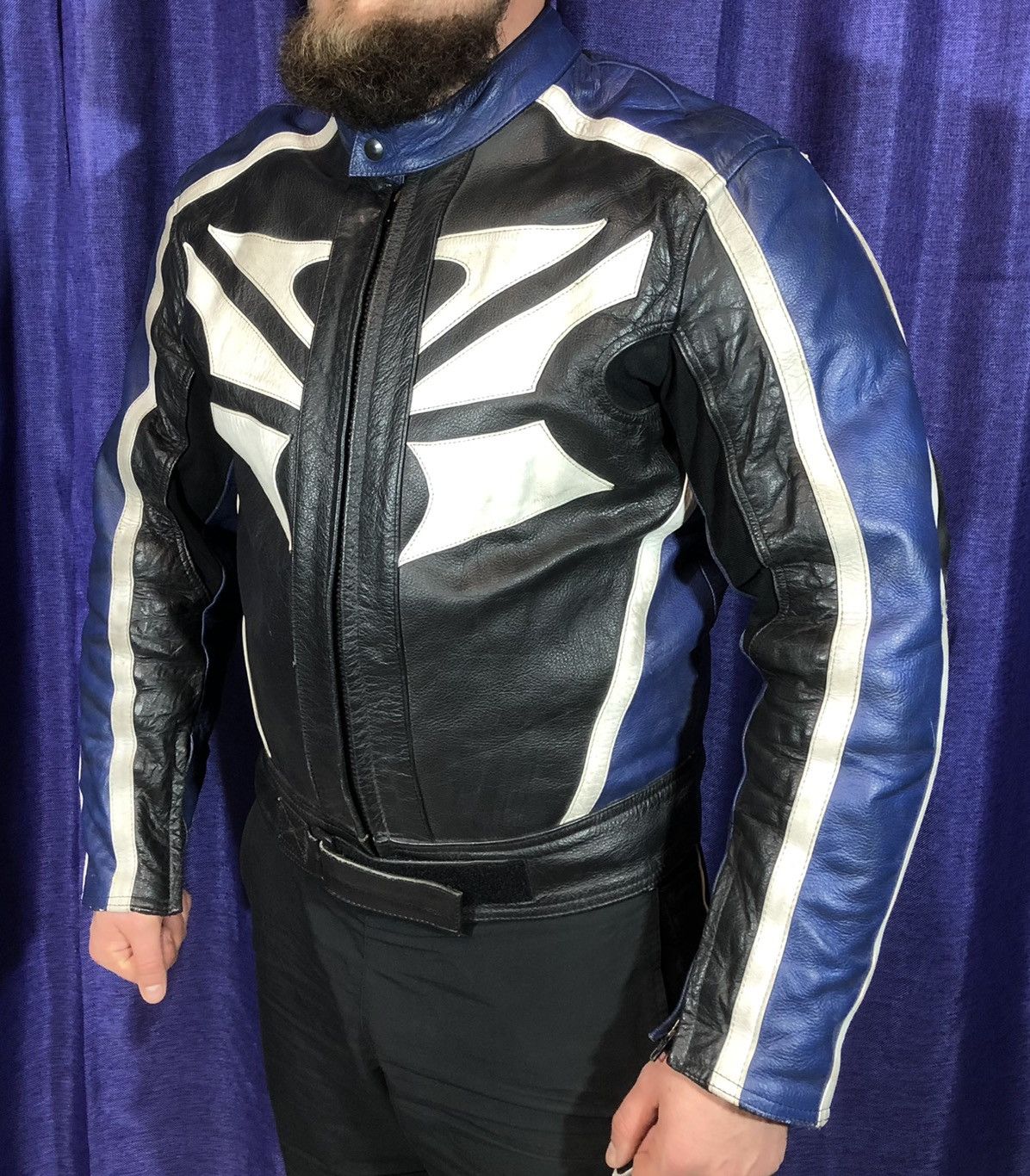 Honda × Japanese Brand × Yamaha Japanese Brand Motorcycle leather jacket Racing Size US L / EU 52-54 / 3 - 3 Thumbnail