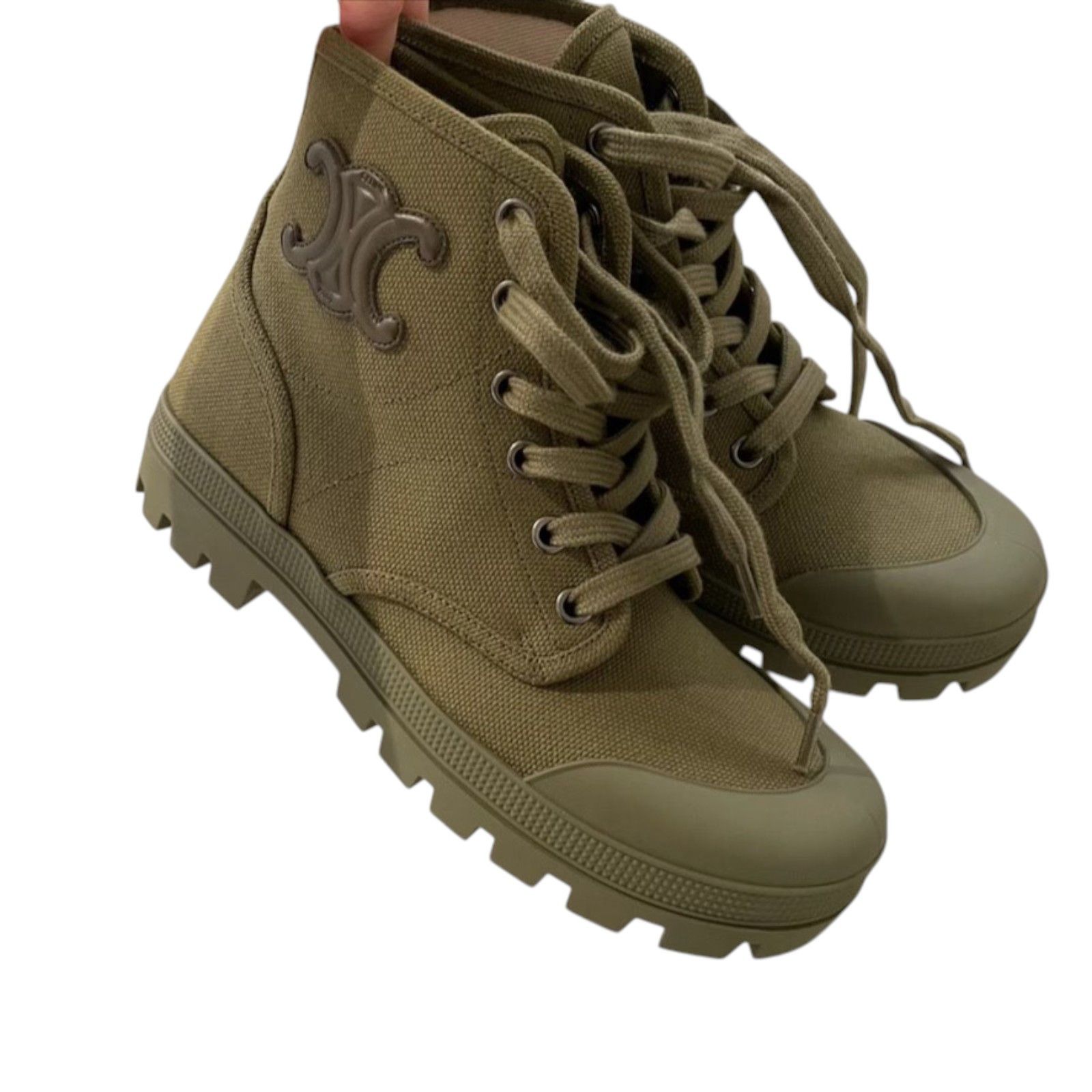 Celine Celine Women's Patapans Canvas Hiking Boots Canvas Size US 8 / IT 38 - 5 Thumbnail