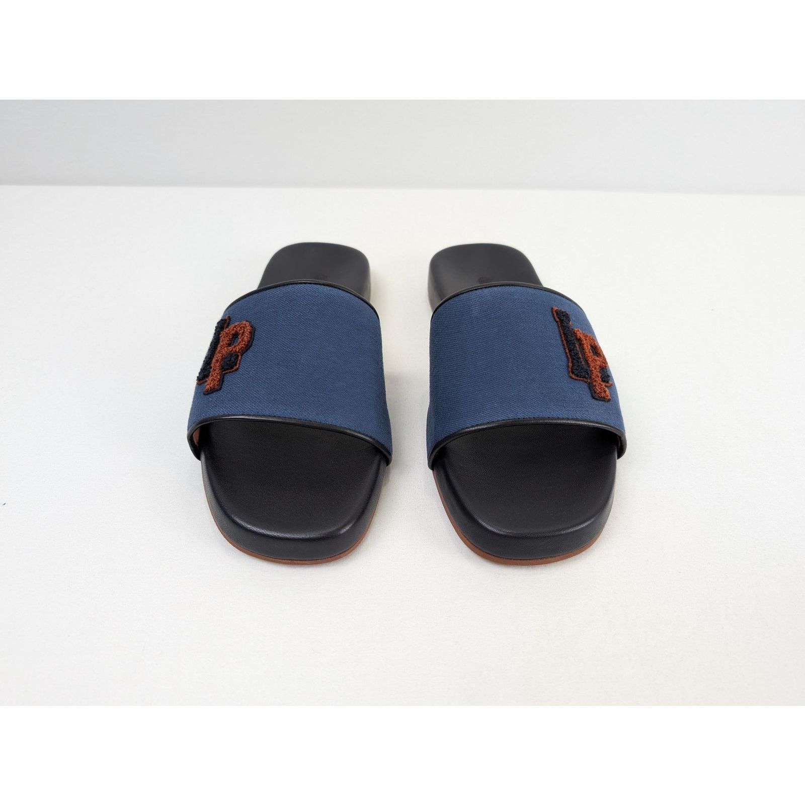 Loro Piana o1rshd1 Sea-Slide LP College Walk New York Dy in Blue/Black Size US 12 / EU 45 - 11 Thumbnail