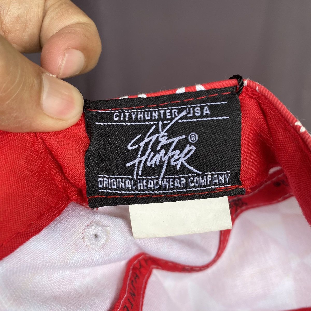 City Hunter City hunter USA red white 5 panel cap Size ONE SIZE - 7 Thumbnail
