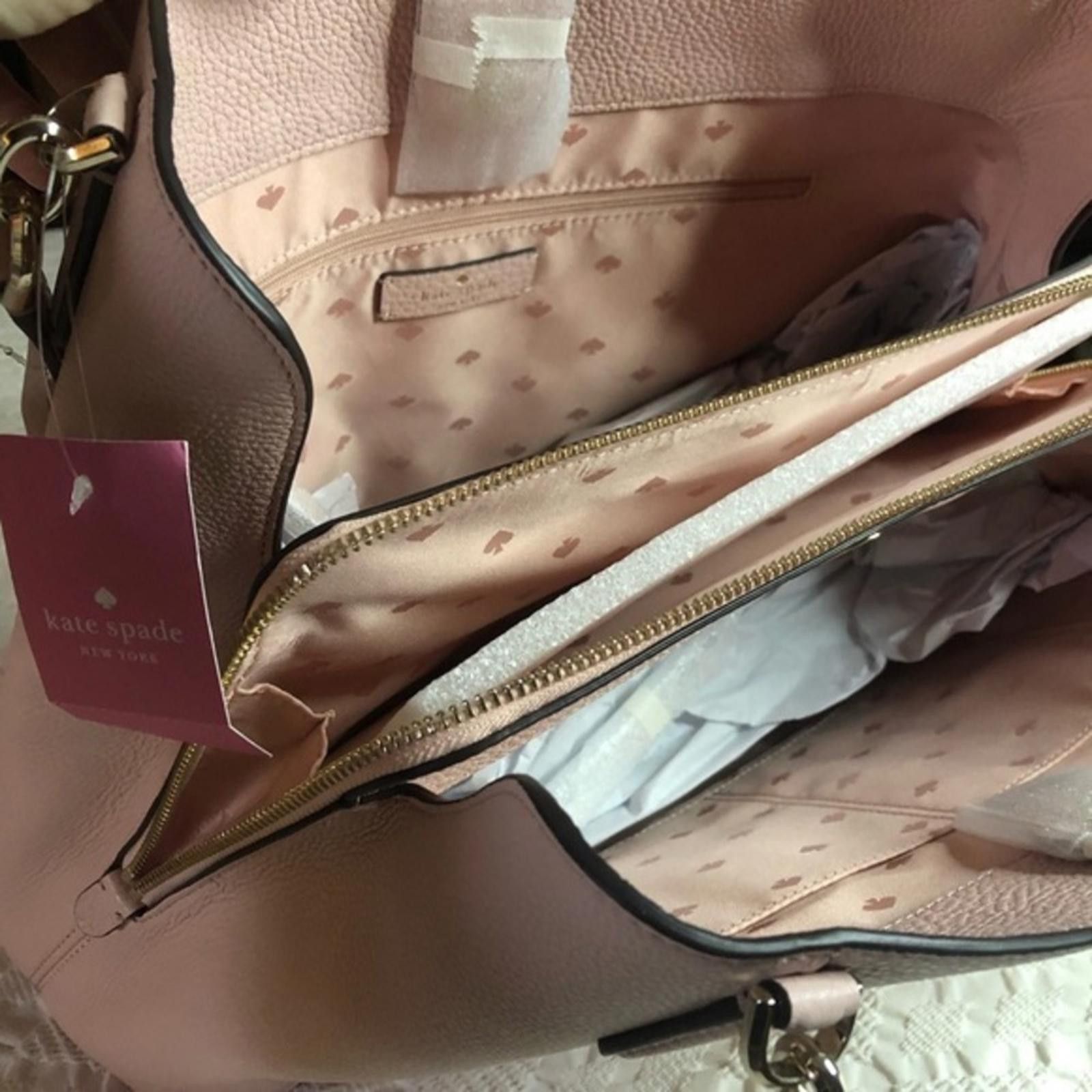 Kate Spade Rose Smoke Leather Shoulder Bag NWT Size ONE SIZE - 7 Thumbnail