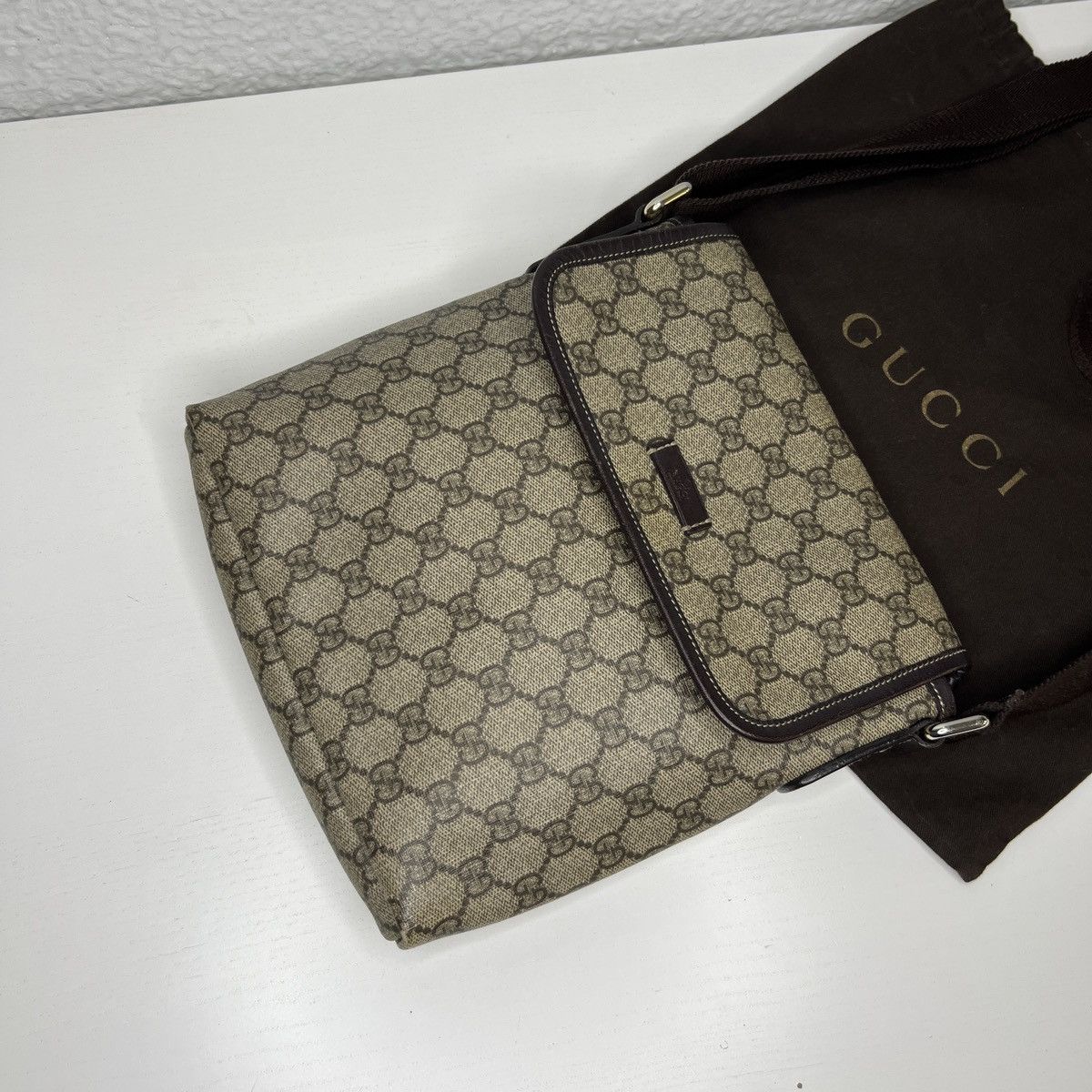 Gucci Gucci Messenger Bag Monogram GG Crossbody Shoulder Satchel Size ONE SIZE - 2 Thumbnail