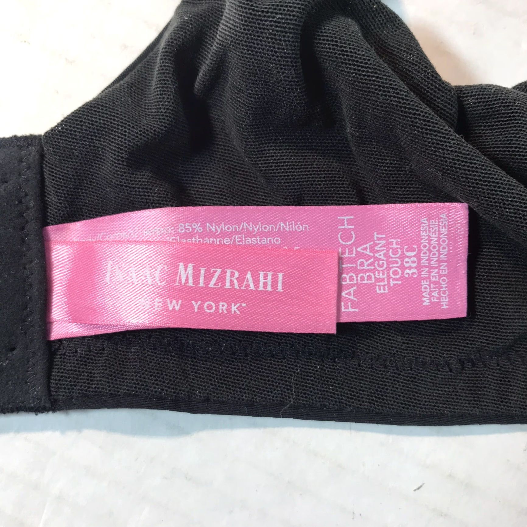 Isaac Mizrahi Isaac Mizrahi Black Wireless Lace T-Shirt Bra Womens 38C Modern Designer Size ONE SIZE - 6 Thumbnail