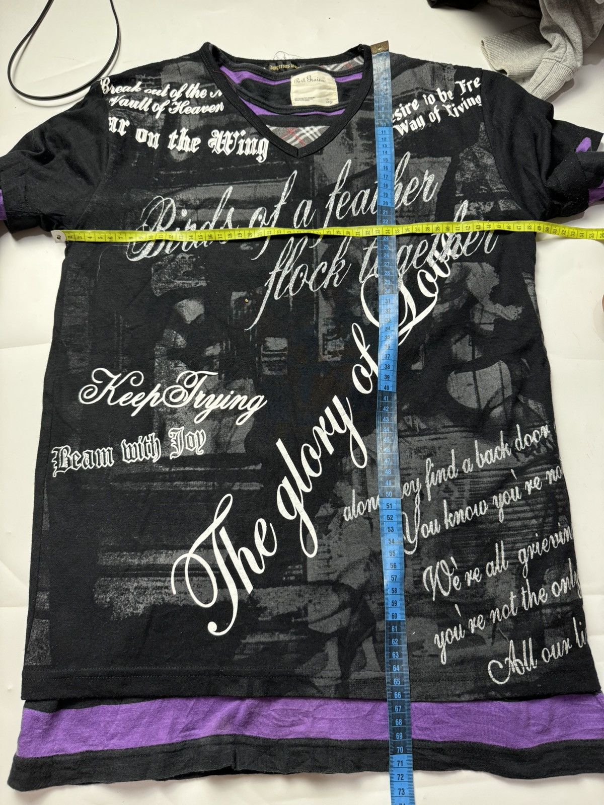 If Six Was Nine × Japanese Brand × Le Grande Bleu (L.G.B.) Double Layers Crazy Poem 1of1 Long Sleeve Size US M / EU 48-50 / 2 - 7 Thumbnail