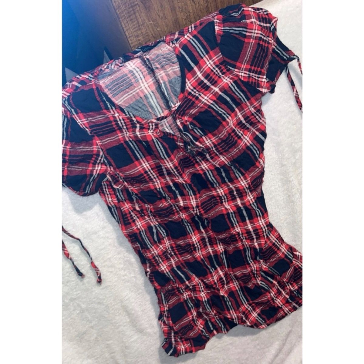Other Red and black plaid mini dress Size S / US 4 / IT 40 - 1 Preview