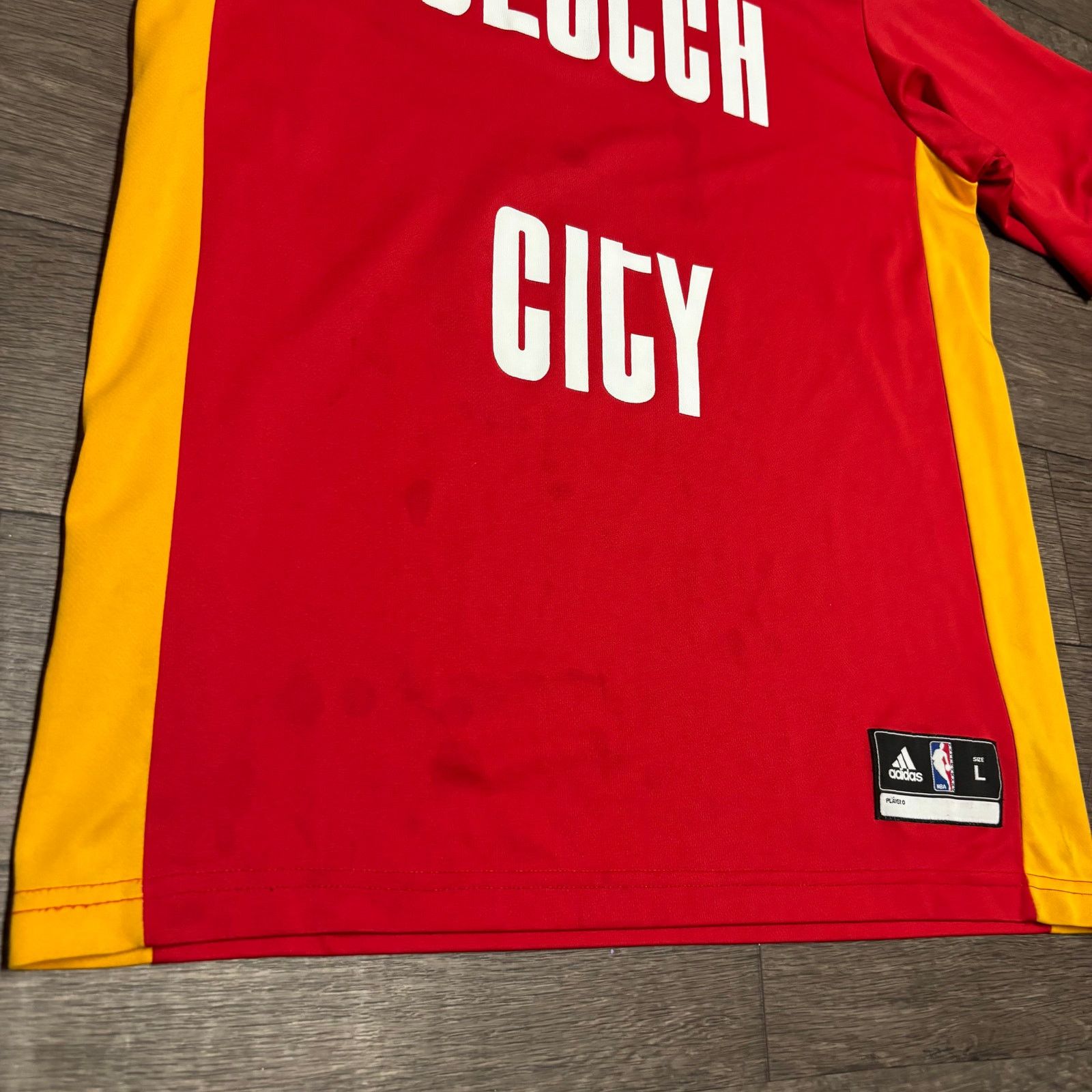 Adidas × NBA Adidas Houston Rockets Clutch City Backetball Jersey Sz L Size US L / EU 52-54 / 3 - 3 Thumbnail