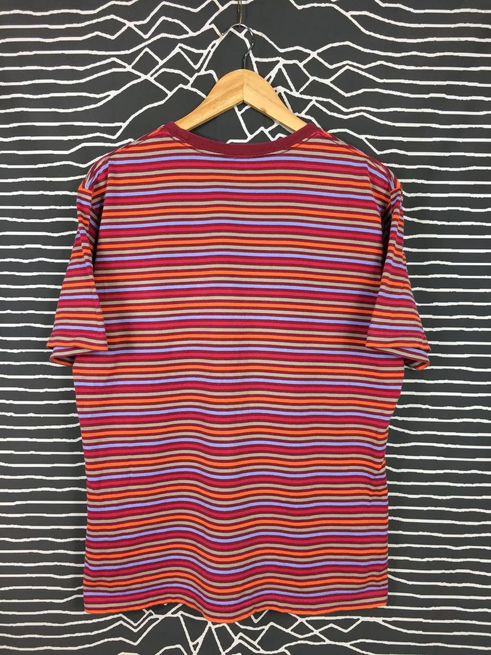 Japanese Brand × Uniqlo Uniqlo Multicolor Striped Grunge Style Tee Size US XL / EU 56 / 4 - 6 Thumbnail