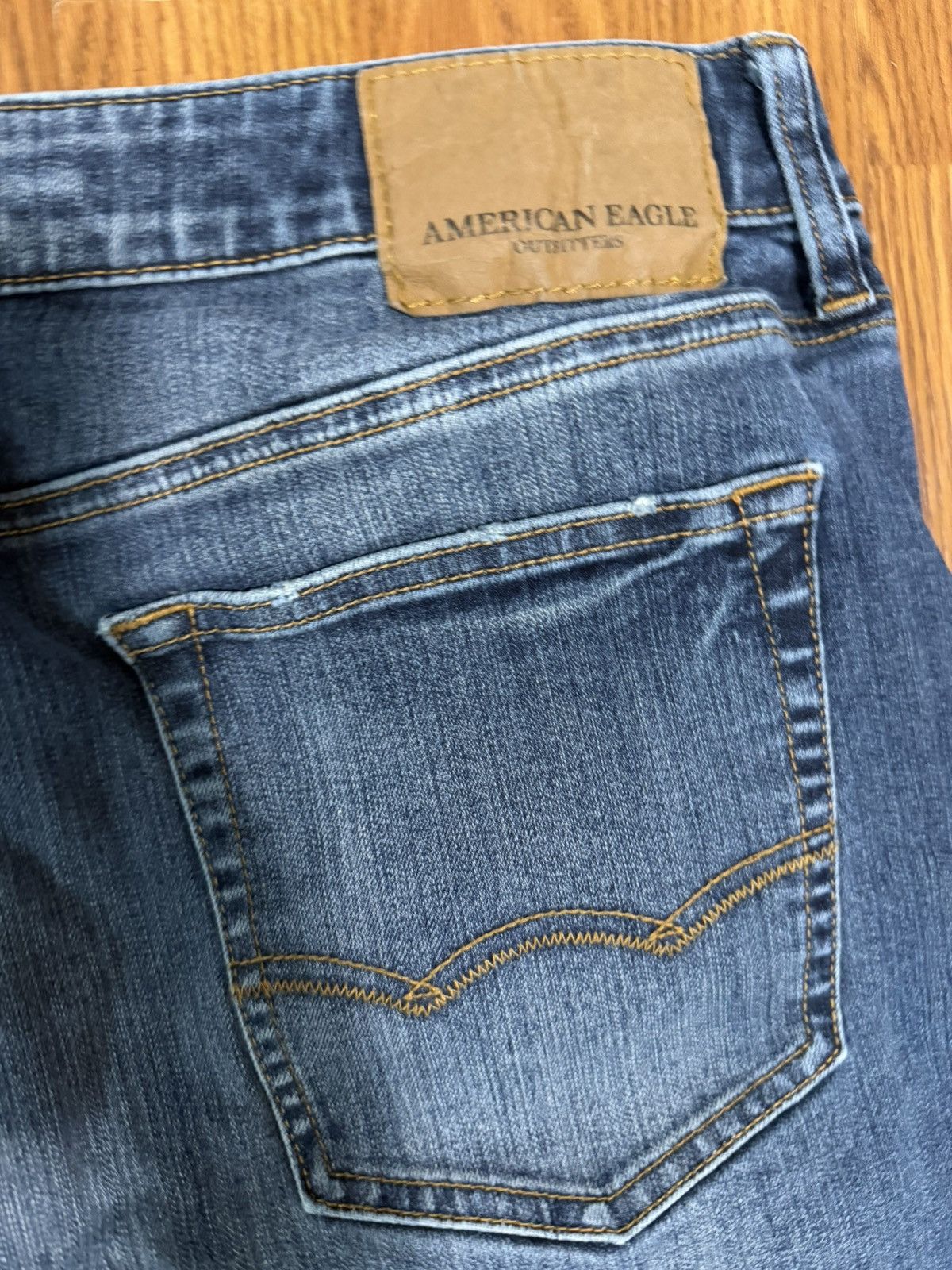 American Eagle Outfitters American Eagle AirFlex+ 4 Slim Fit Medium Wash Jeans 36x32 Size US 36 / EU 52 - 4 Thumbnail