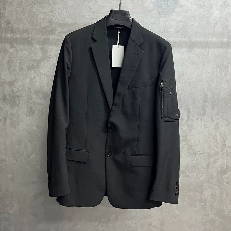 Dior Black saddle bag zipper pocket design pattern logo suit ja Size US S / EU 44-46 / 1 - 1 Thumbnail