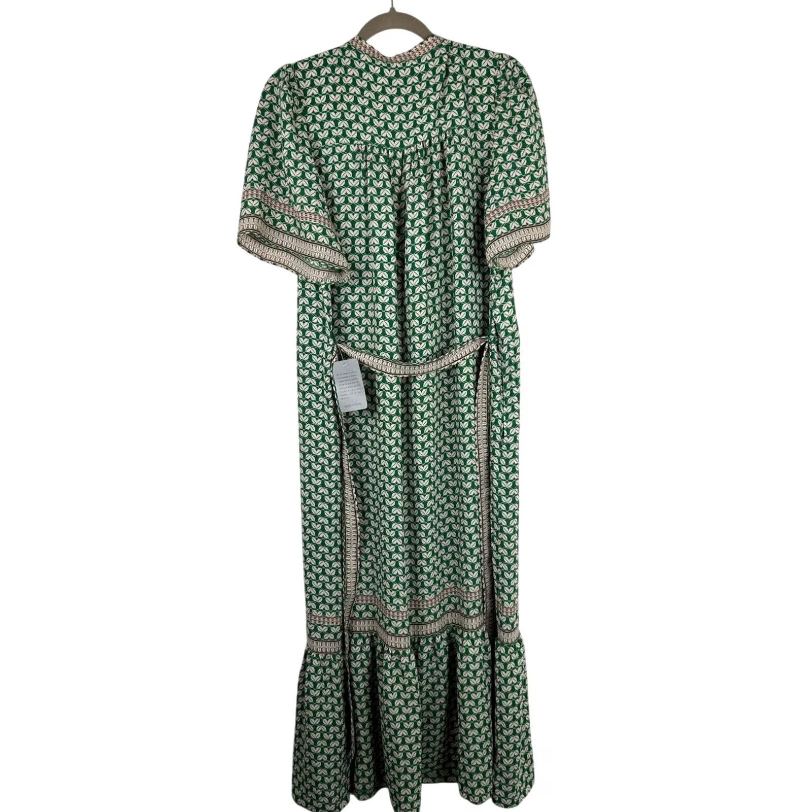 max studio london dress blue and green floral tiered maxi Max Studio. Max Studio London Womens Cold