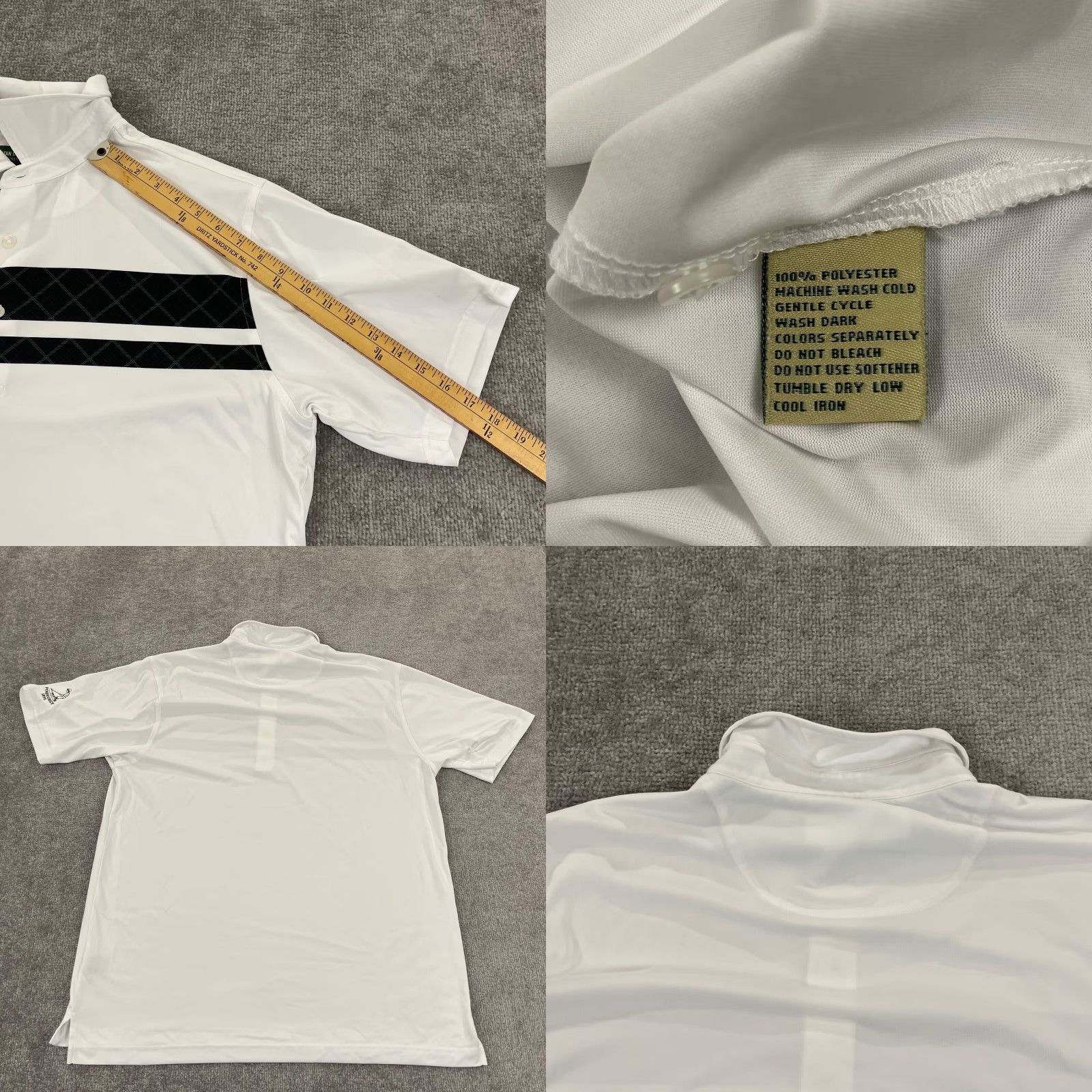 Vintage PINEHURST Polo Mens M White Tartan Collection Golf Shirt Performance S/S Size US M / EU 48-50 / 2 - 8 Thumbnail