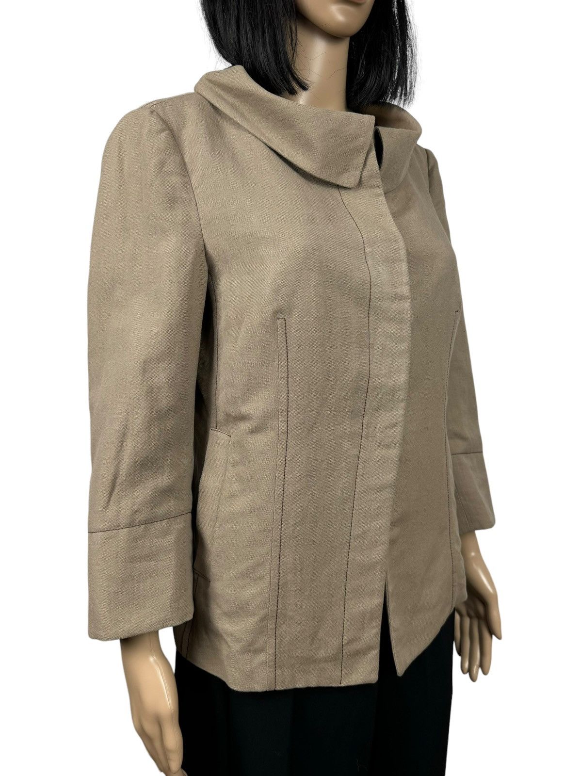 Brunello Cucinelli Brunello Cucinelli Jacket Linen-Cotton 3/4 Sleeve size 44 Size M / US 6-8 / IT 42-44 - 4 Thumbnail