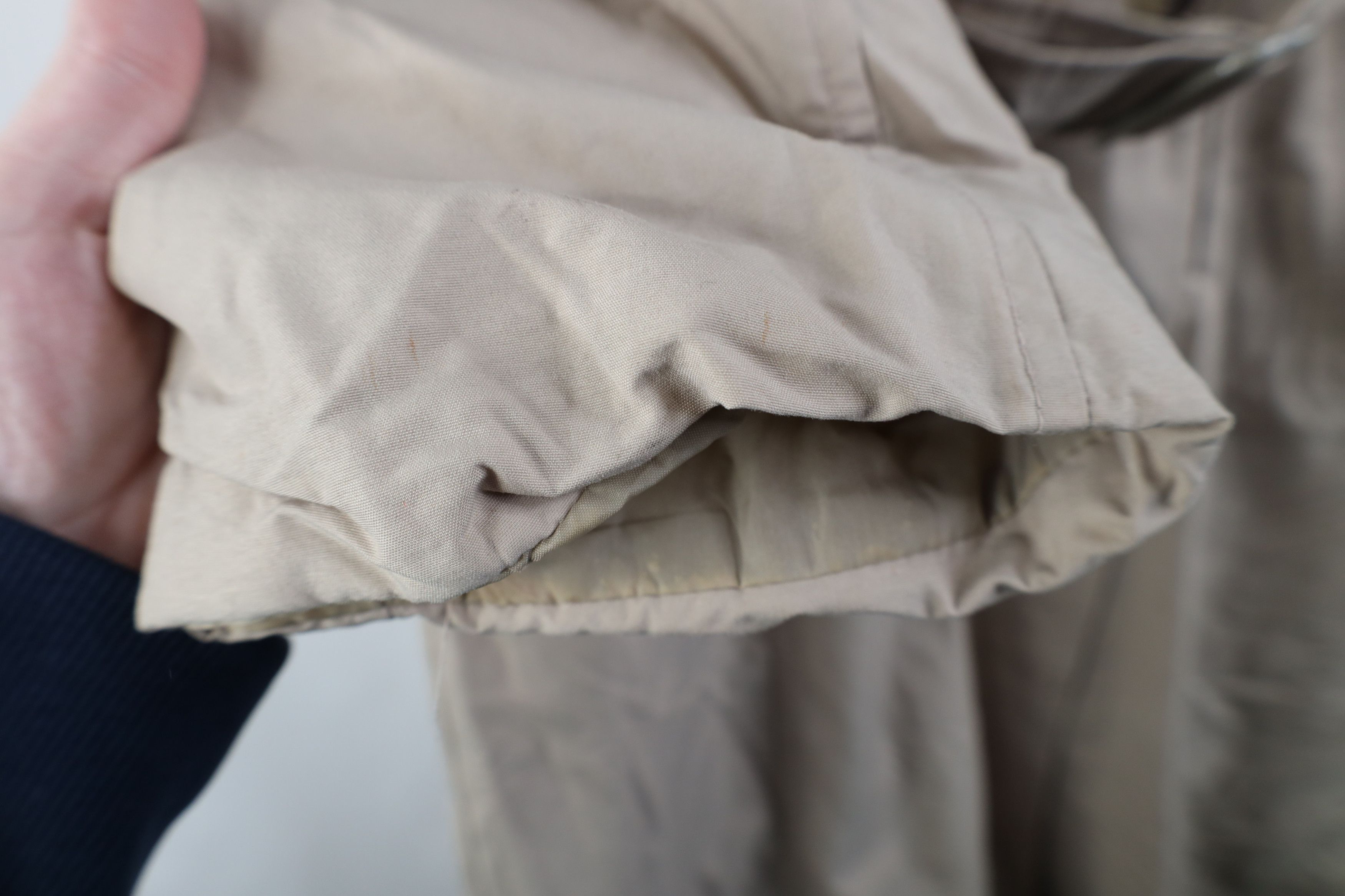 Orvis Vintage 70s 80s Orvis Lined Belted Trench Coat Jacket Beige Size XL / US 12-14 / IT 48-50 - 8 Thumbnail