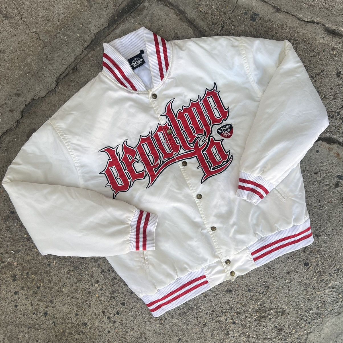 Fubu × Vintage Vintage Fubu Athletic Y2K red oversized bomber jacket Size US M / EU 48-50 / 2 - 2 Thumbnail